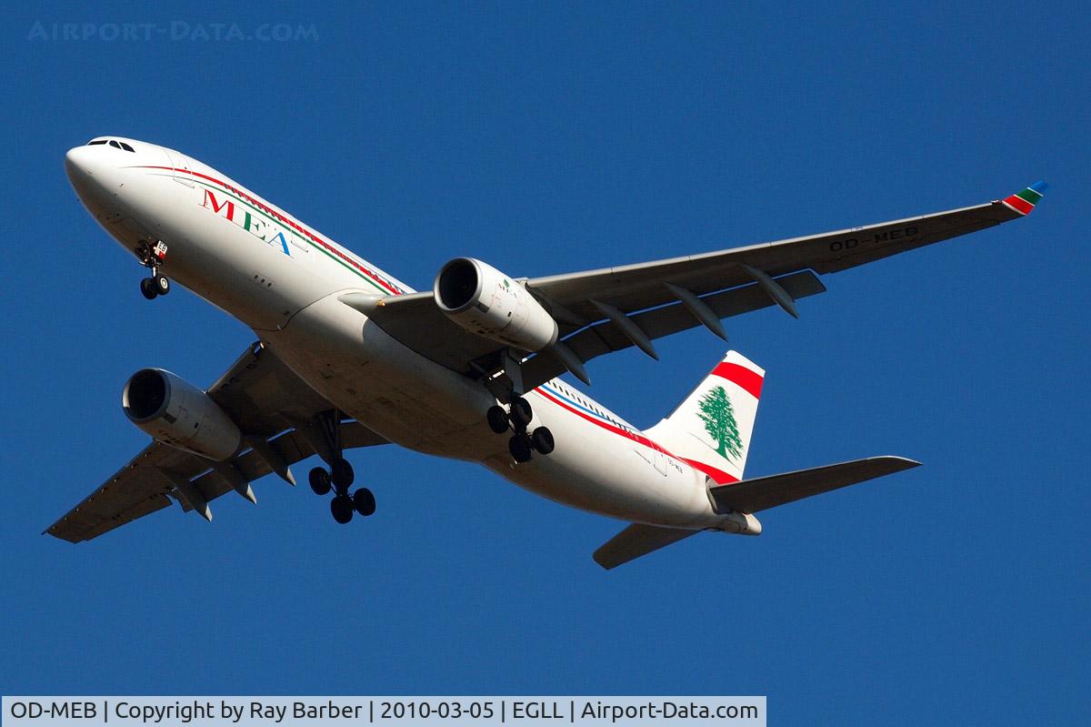 OD-MEB, 2009 Airbus A330-243 C/N 998, Airbus A330-243 [998] (Middle East Airlines) Home~G 05/03/2010
