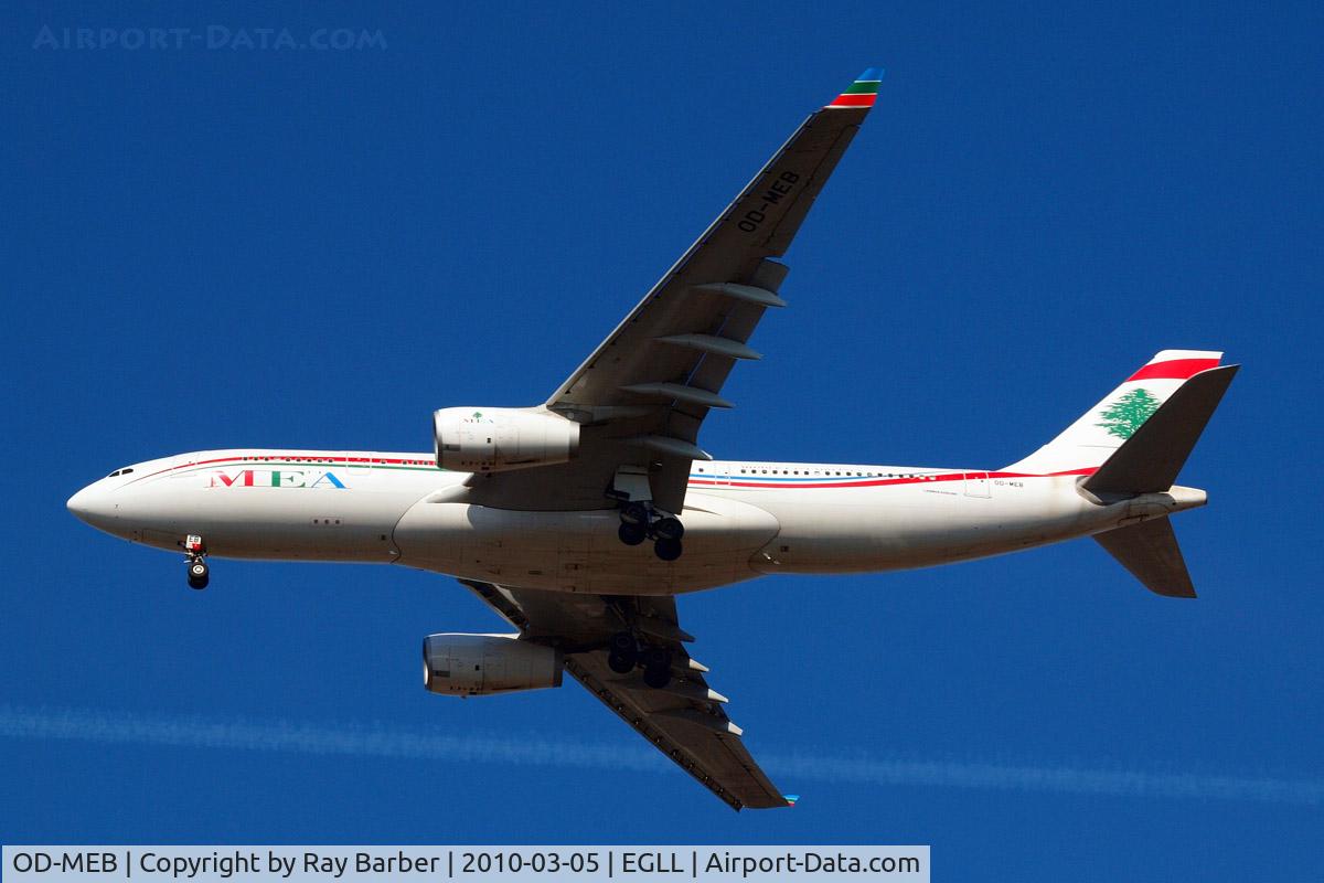 OD-MEB, 2009 Airbus A330-243 C/N 998, Airbus A330-243 [998] (Middle East Airlines) Home~G 05/03/2010