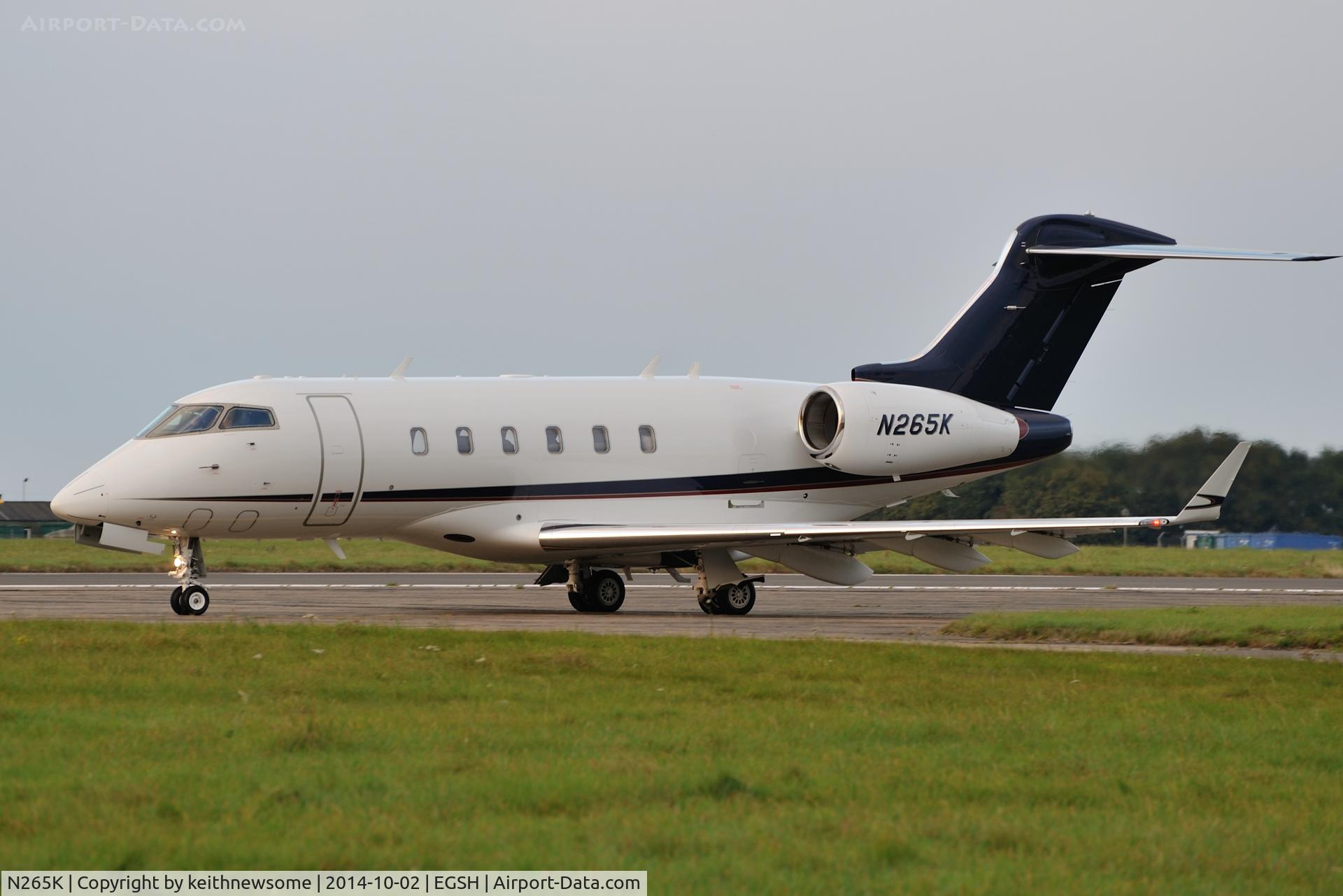 N265K, Bombardier Challenger 300 (BD-100-1A10) C/N 20265, Leaving for Farnborough.