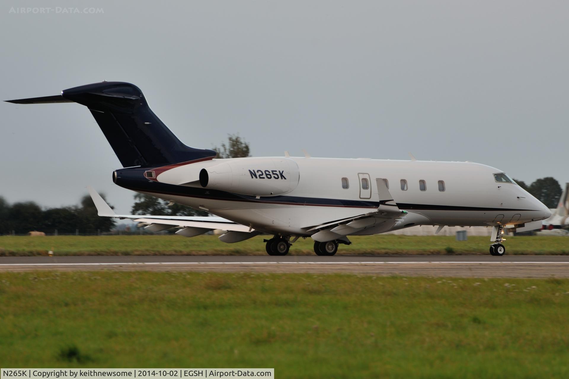 N265K, Bombardier Challenger 300 (BD-100-1A10) C/N 20265, Leaving for Farnborough.