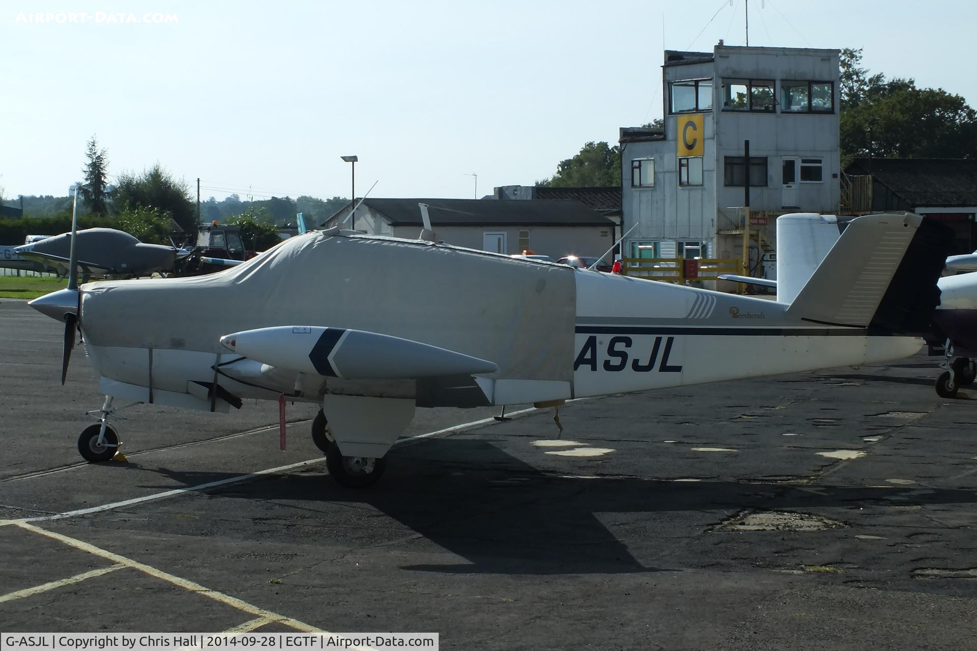 G-ASJL, 1957 Beech H35 Bonanza C/N D-5132, at Fairoaks