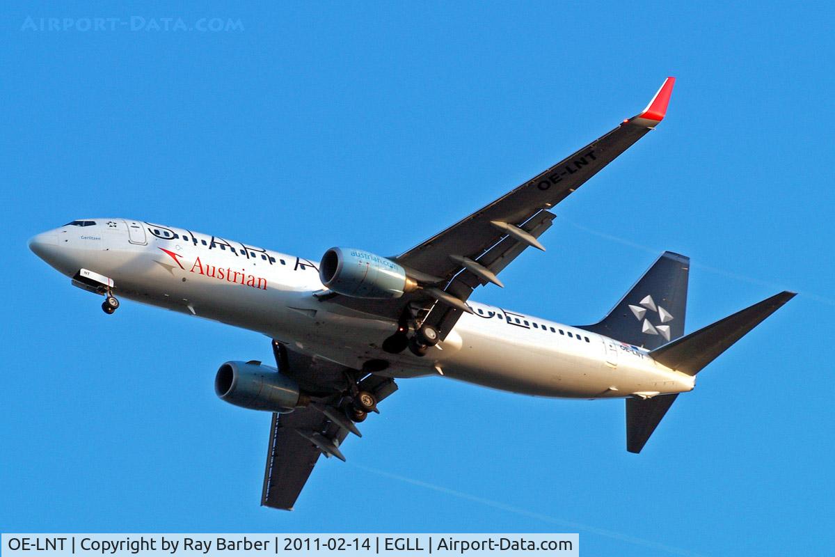 OE-LNT, 2006 Boeing 737-8Z9 C/N 33834, Boeing 737-8Z9 [33834] (Austrian Airlines) Home~G 14/02/2011