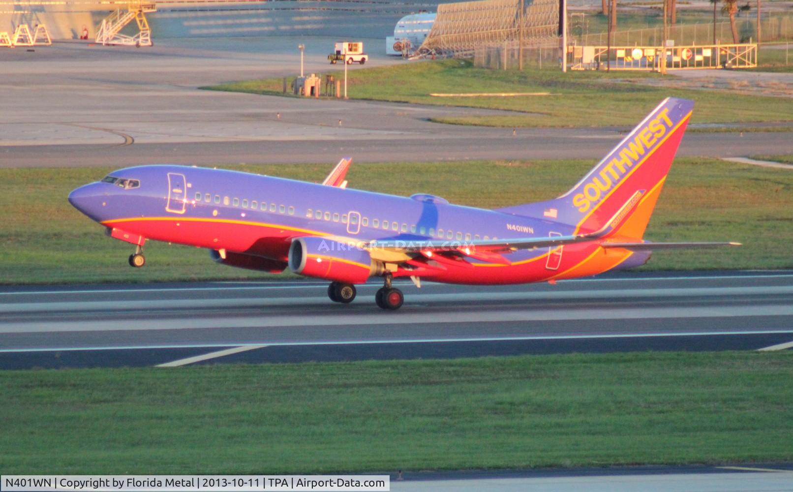 N401WN, 2001 Boeing 737-7H4 C/N 29813, Southwest 737-700