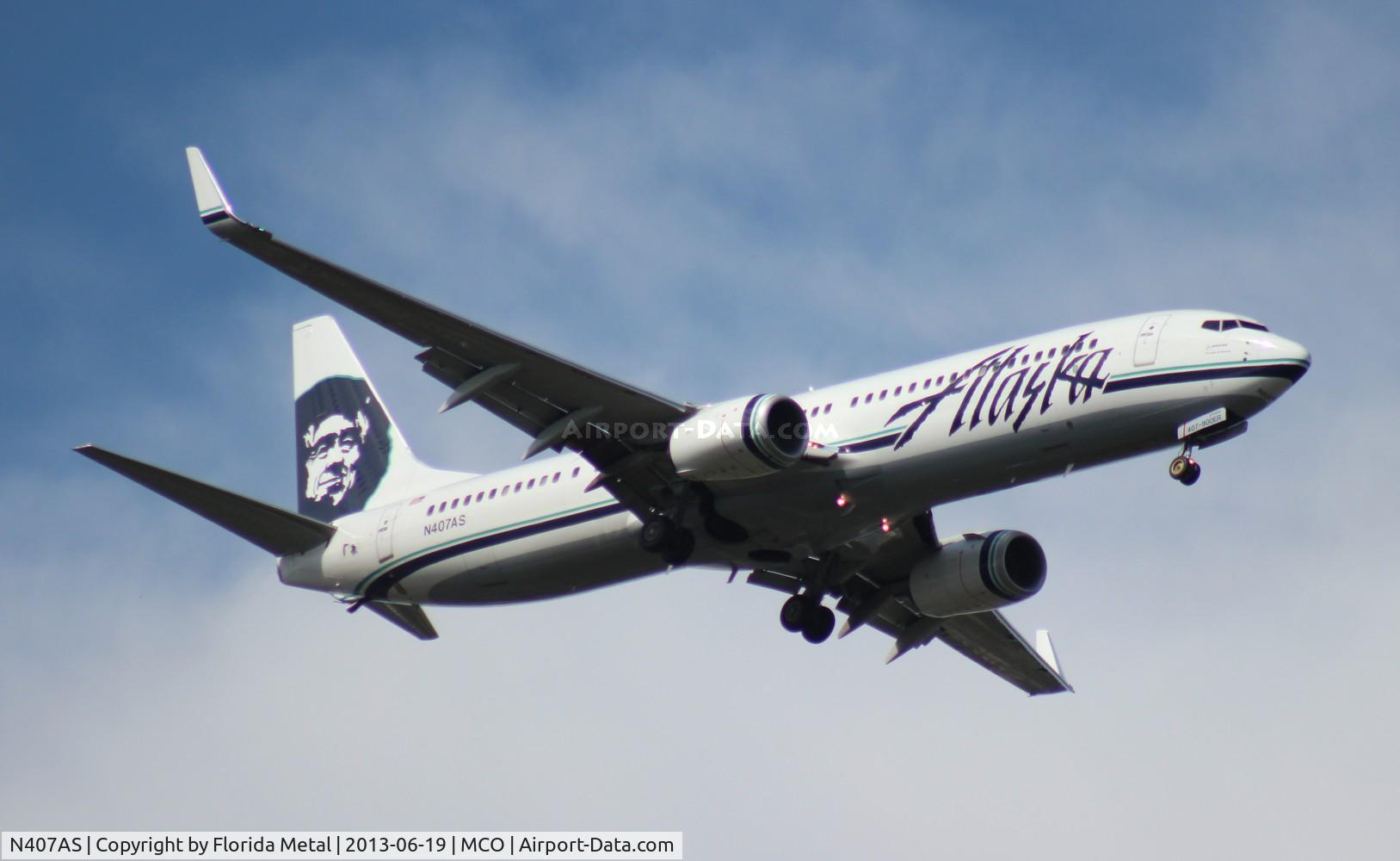 N407AS, 2012 Boeing 737-990/ER C/N 41731, Alaska 737-900