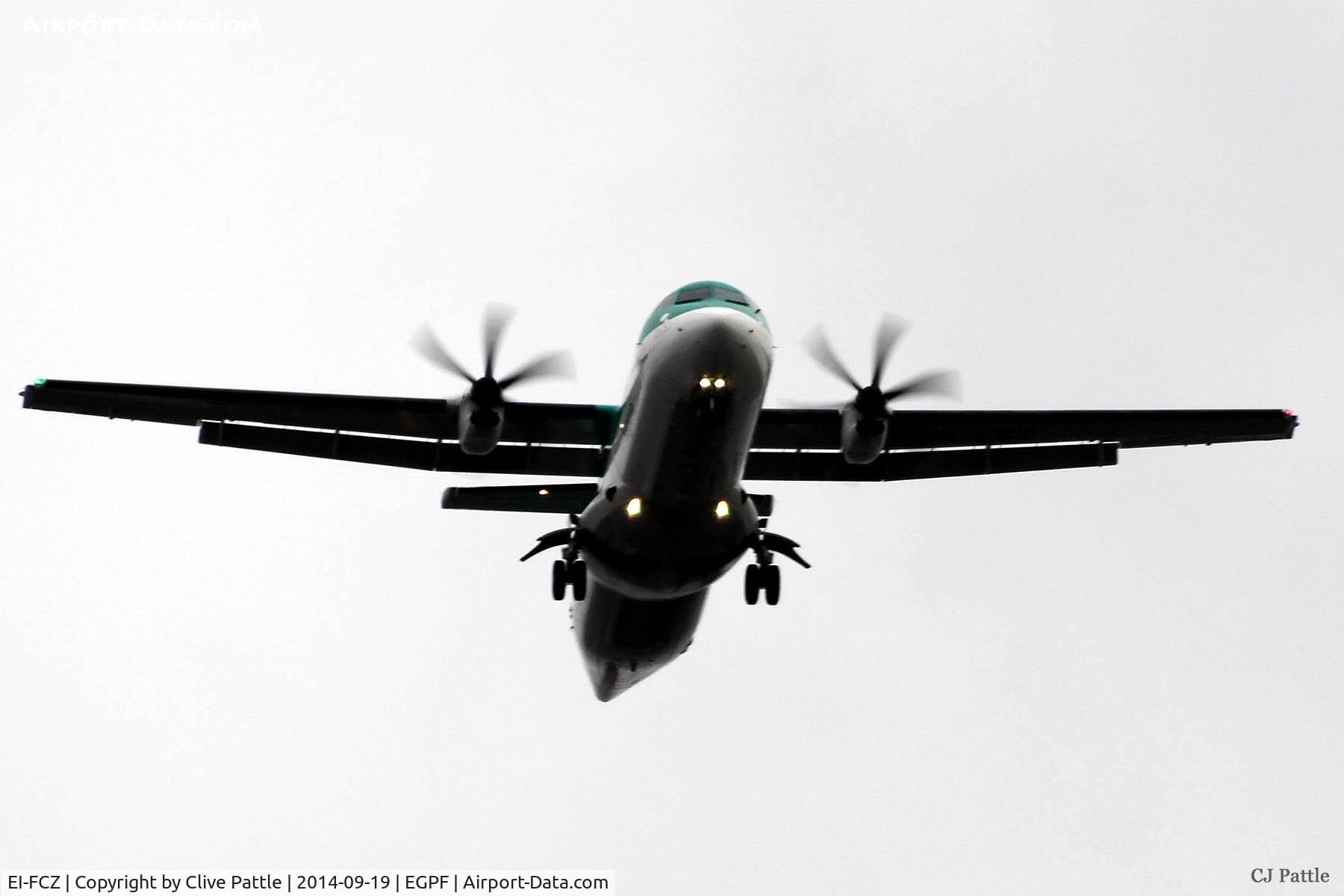 EI-FCZ, 2014 ATR 72-600 (72-212A) C/N 1159, On approach to Glasgow