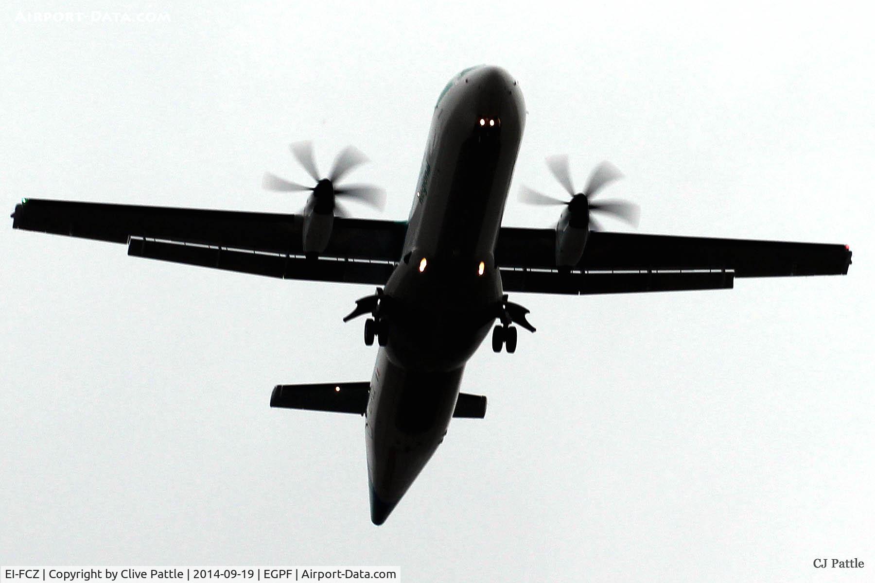 EI-FCZ, 2014 ATR 72-600 (72-212A) C/N 1159, On approach to Glasgow