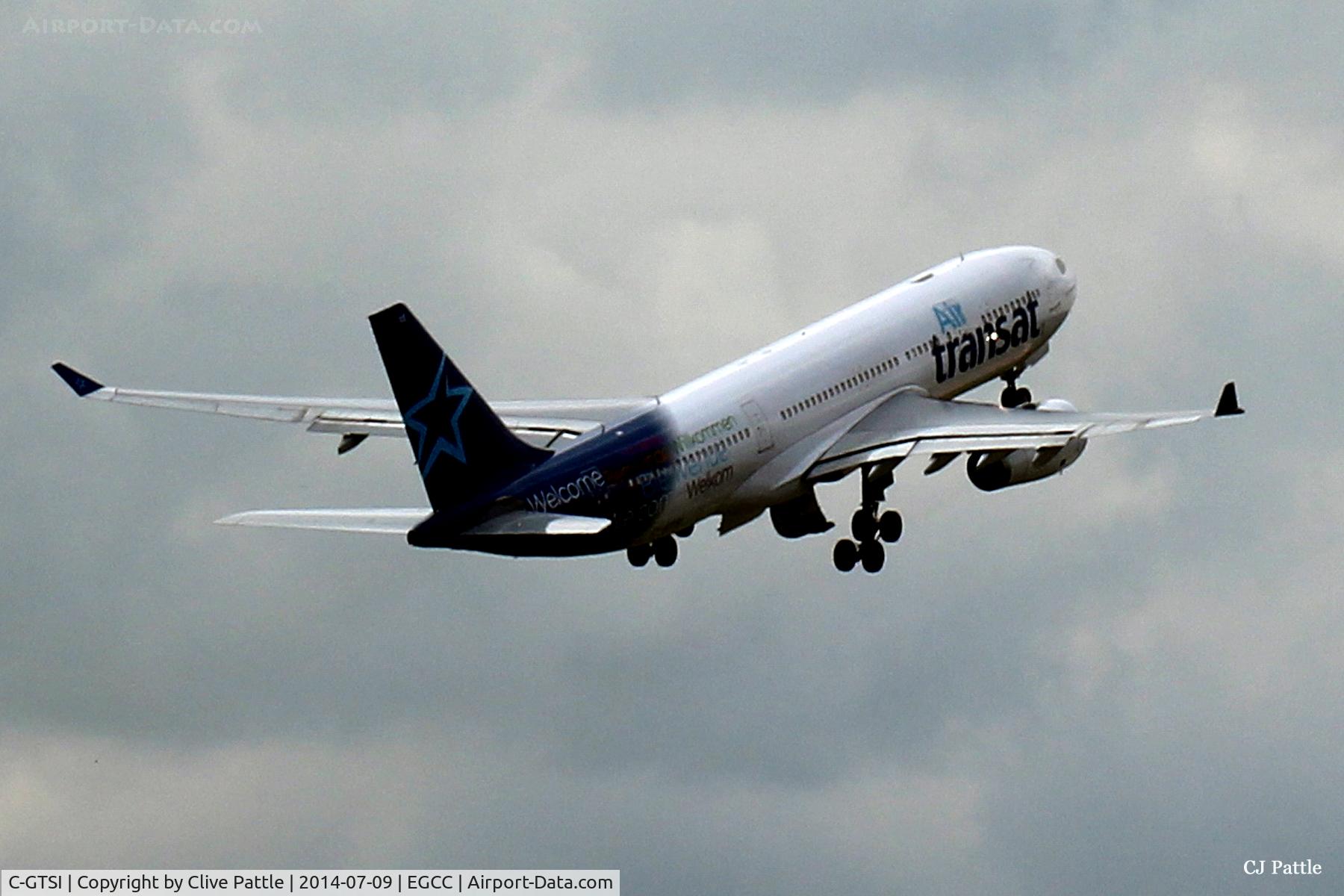 C-GTSI, 2001 Airbus A330-243 C/N 427, Climb out from EGCC