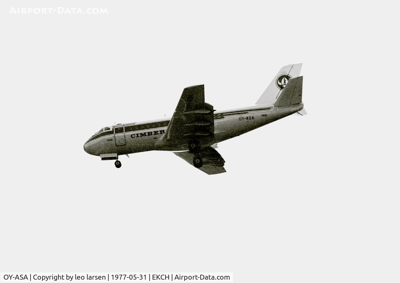 OY-ASA, 1975 VFW-Fokker VFW-614 C/N G08, Copenhagen Kastrup 31.5.77