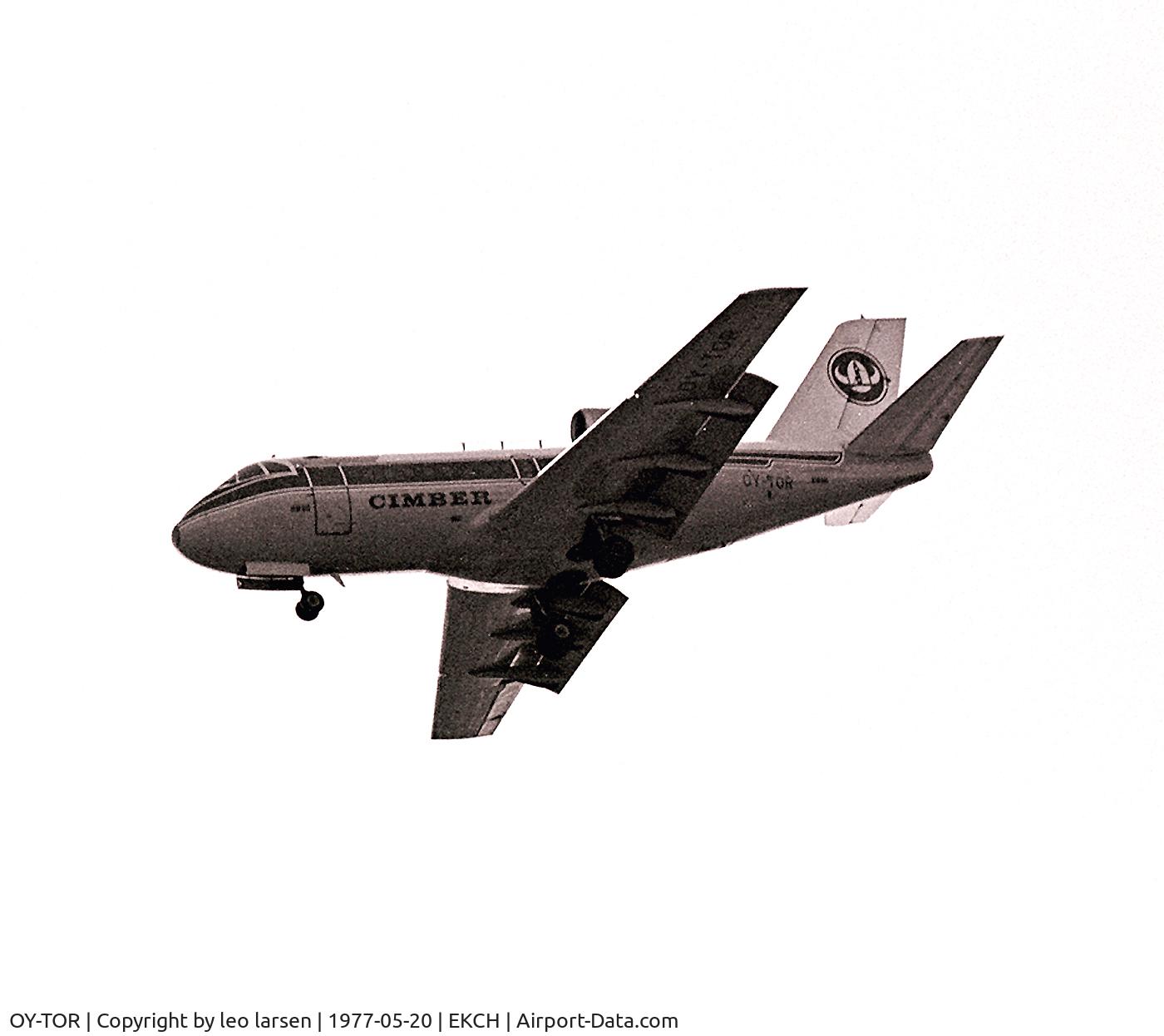 OY-TOR, 1975 VFW-Fokker VFW-614 C/N G04, Copenhagen Kastrup 20.5.77