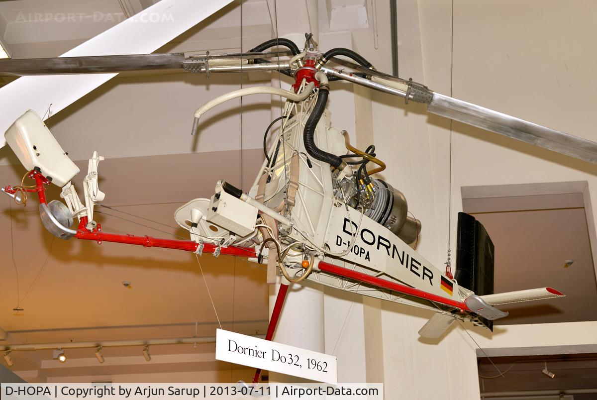D-HOPA, 1962 Dornier Do-32E C/N 32003, On display at Deutsches Museum München.