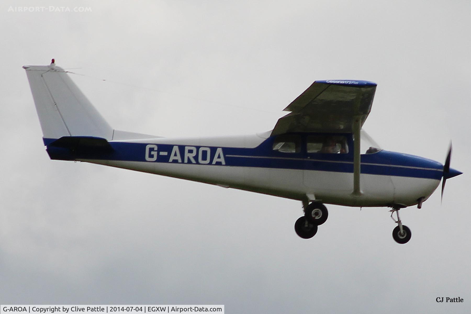 G-AROA, 1961 Cessna 172B C/N 17248628, On finals to Waddington Airshow