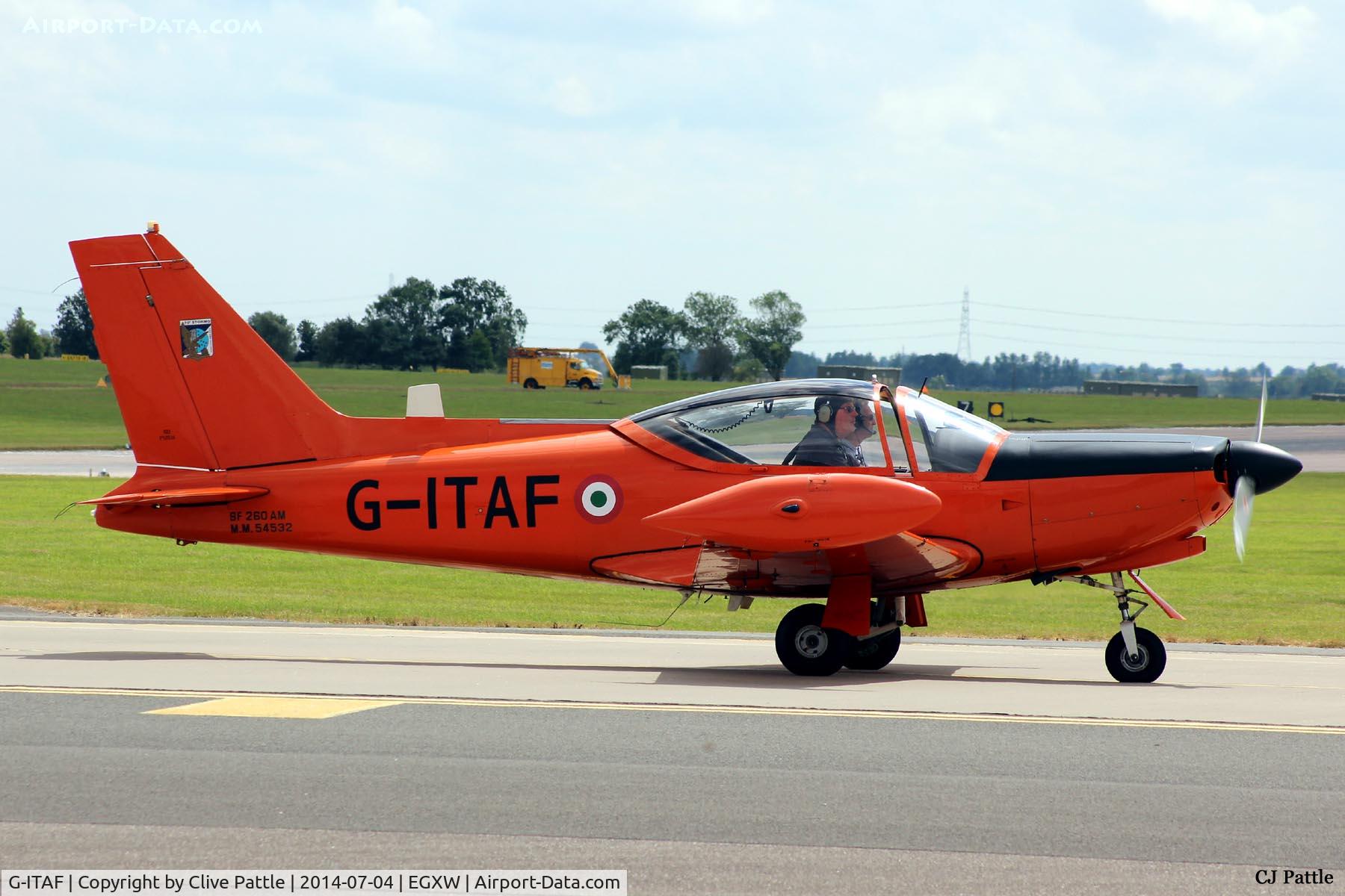 G-ITAF, 1983 SIAI-Marchetti SF-260AM C/N 40-013/690, RAF Waddington Airshow 2014