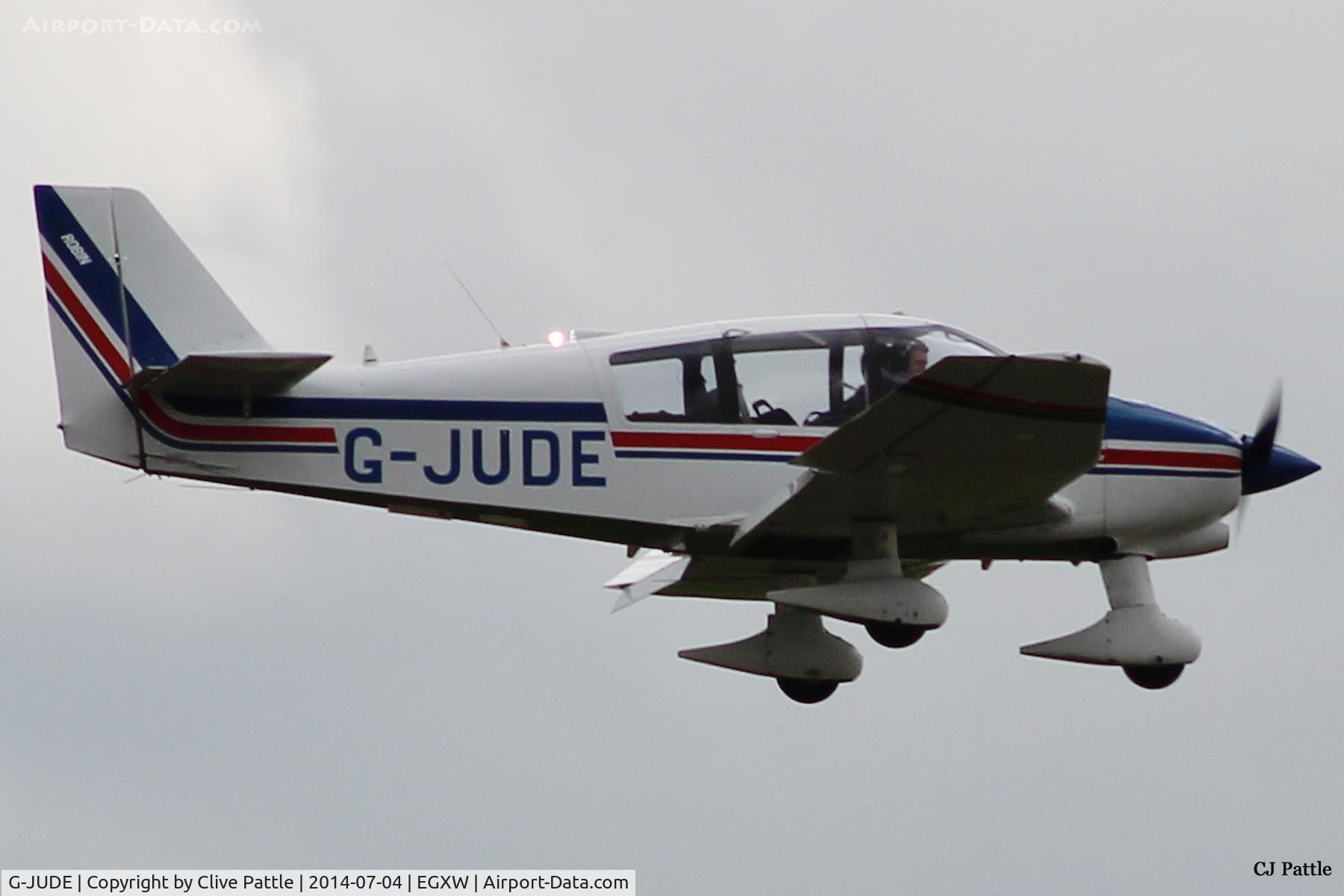 G-JUDE, 1988 Robin DR-400-180 Regent Regent C/N 1869, On approach to Waddington Airshow 2014