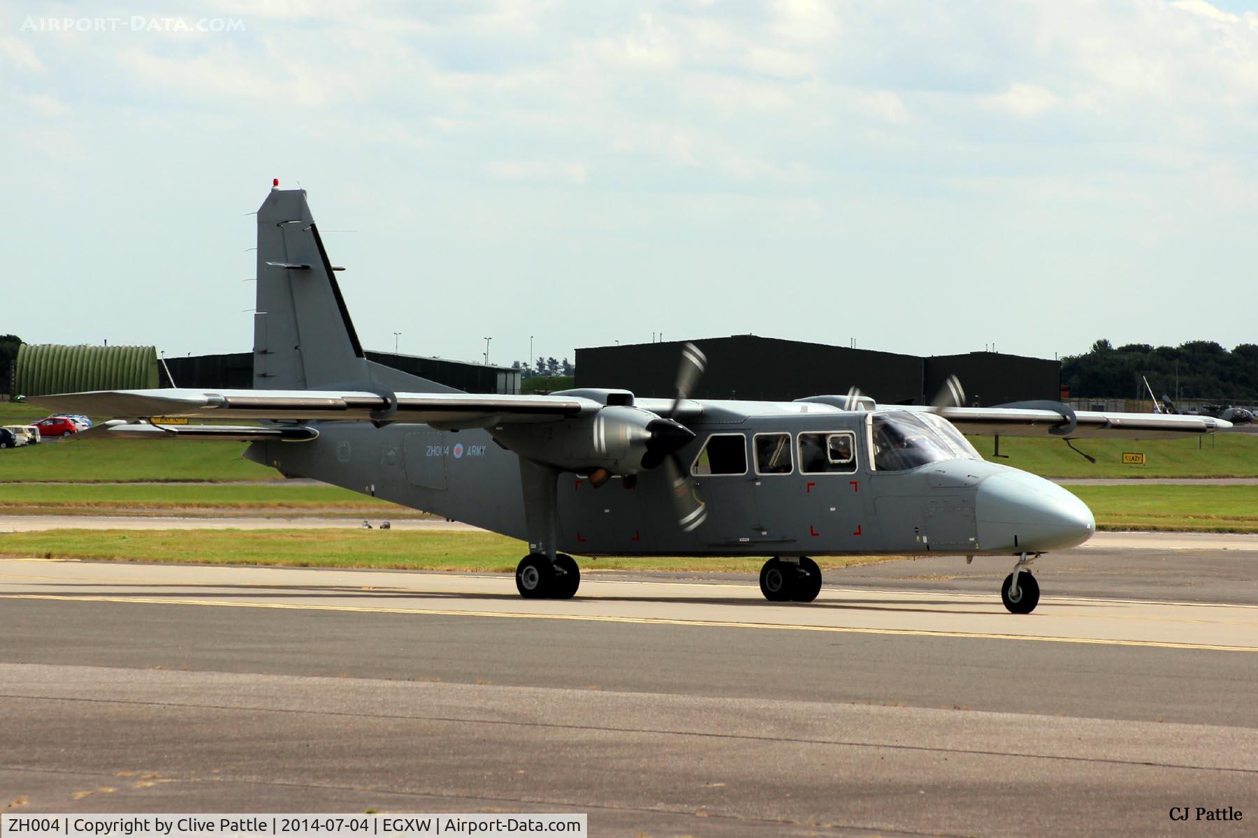 ZH004, 1997 Pilatus Britten-Norman BN-2T-4S Defender 4000 C/N 4009, At RAF Waddington Airshow 2014