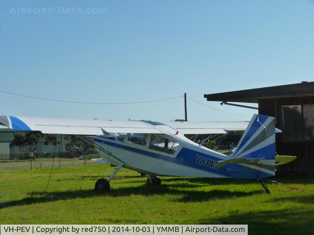VH-PEV, 1980 American Champion 8GCBC Scout C/N 351-80, Champion VH-PEV at Moorabbin 3 Oct 2014