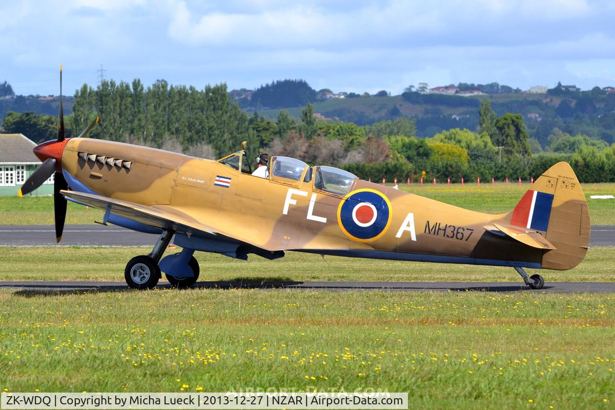 ZK-WDQ, Supermarine 509 Spitfire TR.IX C/N CBAF.5487, At Ardmore