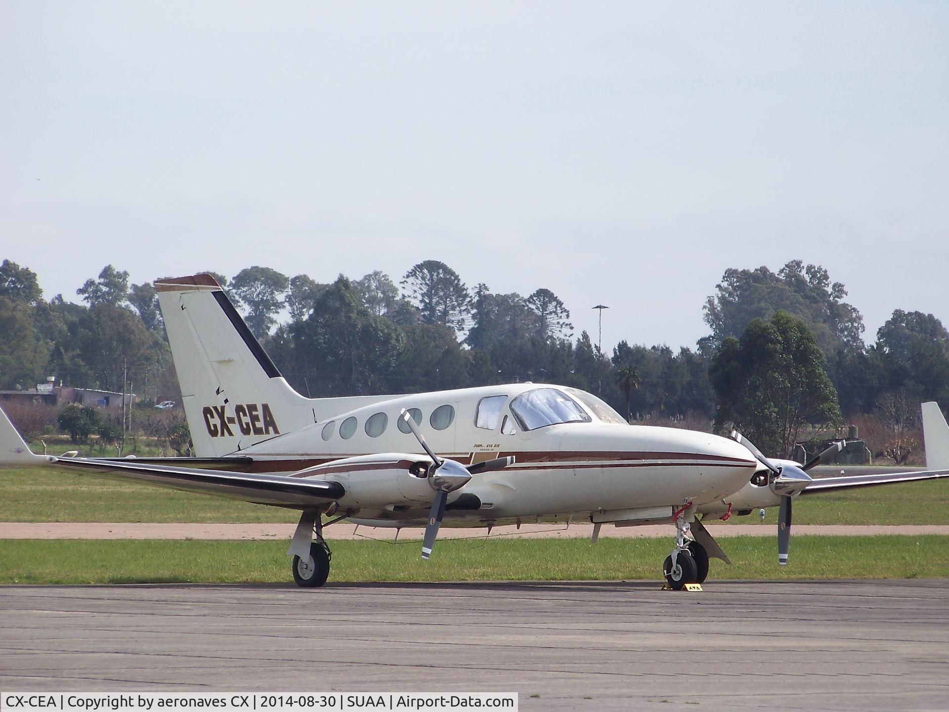 CX-CEA, 1978 Cessna 414A Chancellor C/N 414A-0208, En plataforma del Aeropuerto Angel S Adami.