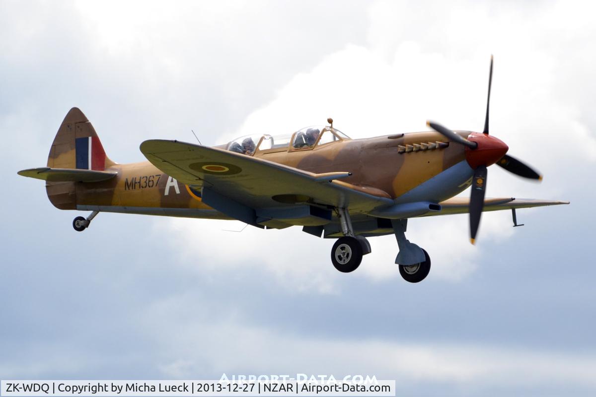 ZK-WDQ, Supermarine 509 Spitfire TR.IX C/N CBAF.5487, At Ardmore