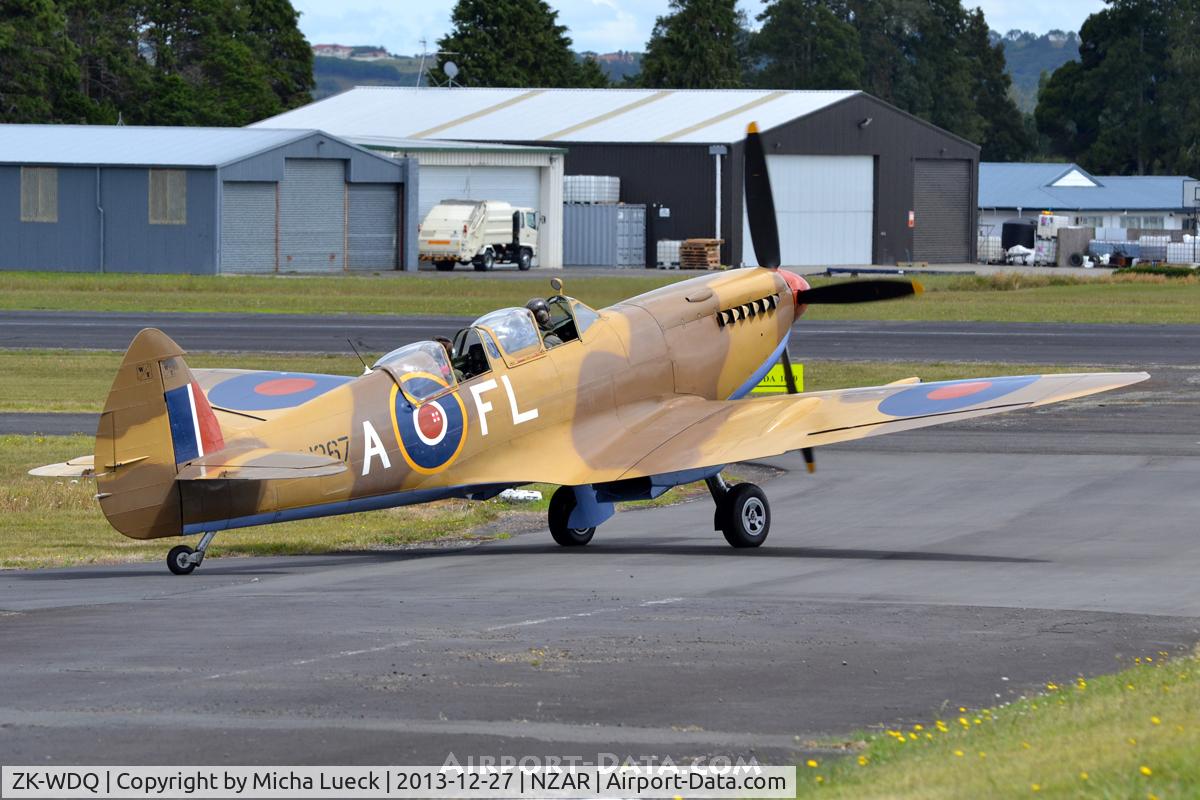 ZK-WDQ, Supermarine 509 Spitfire TR.IX C/N CBAF.5487, At Ardmore