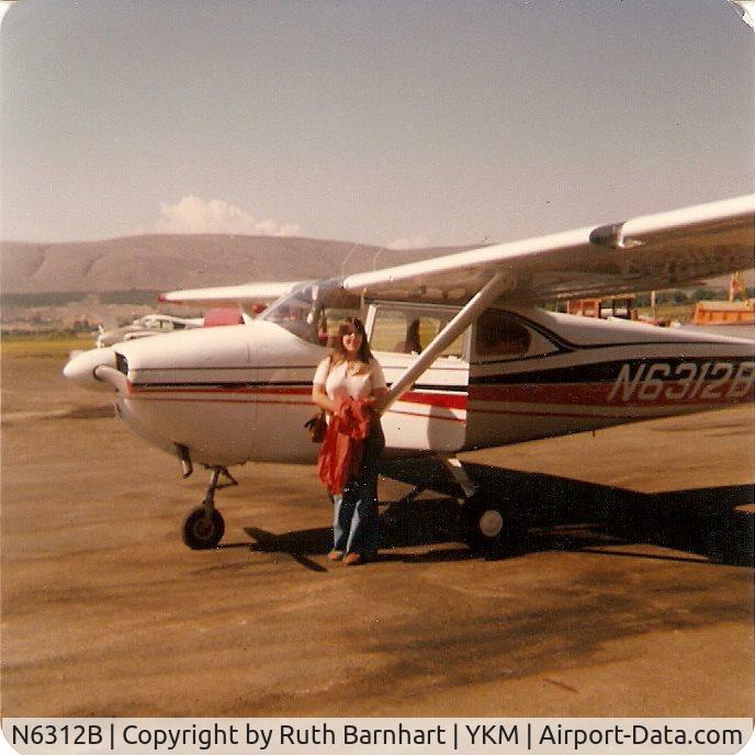 N6312B, 1957 Cessna 182A Skylane C/N 34212, This was taken in 1977, when I was working for the USDA Ag Research Service in Yakima, WA. It was the 1st time I ever flew ( even got to steer for a little bit!), and I had a blast!