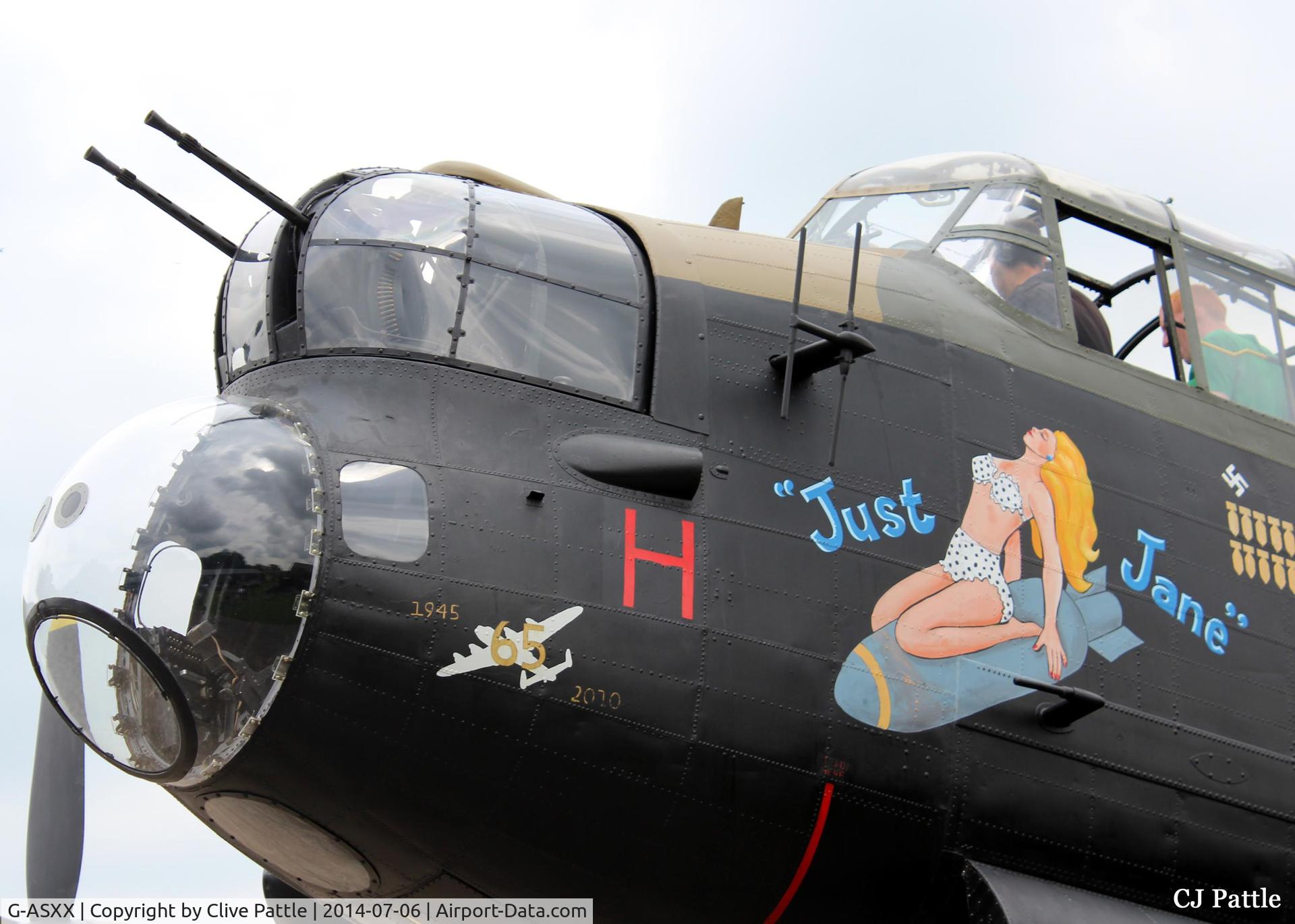 G-ASXX, 1945 Avro 683 Lancaster B7 C/N Not found NX611, Close up Nose shot at East Kirkby