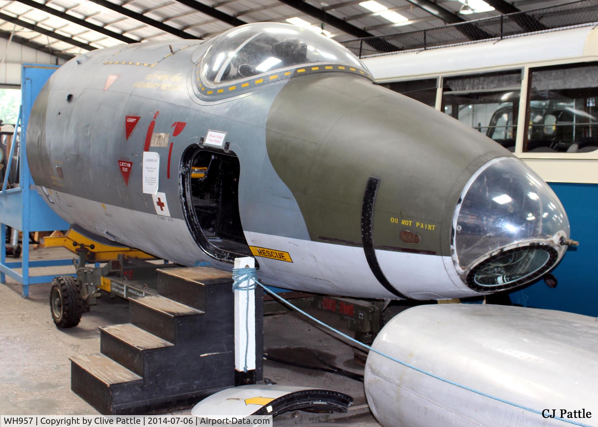 WH957, English Electric Canberra B.2 C/N SH1682, Cockpit stored at East Kirkby