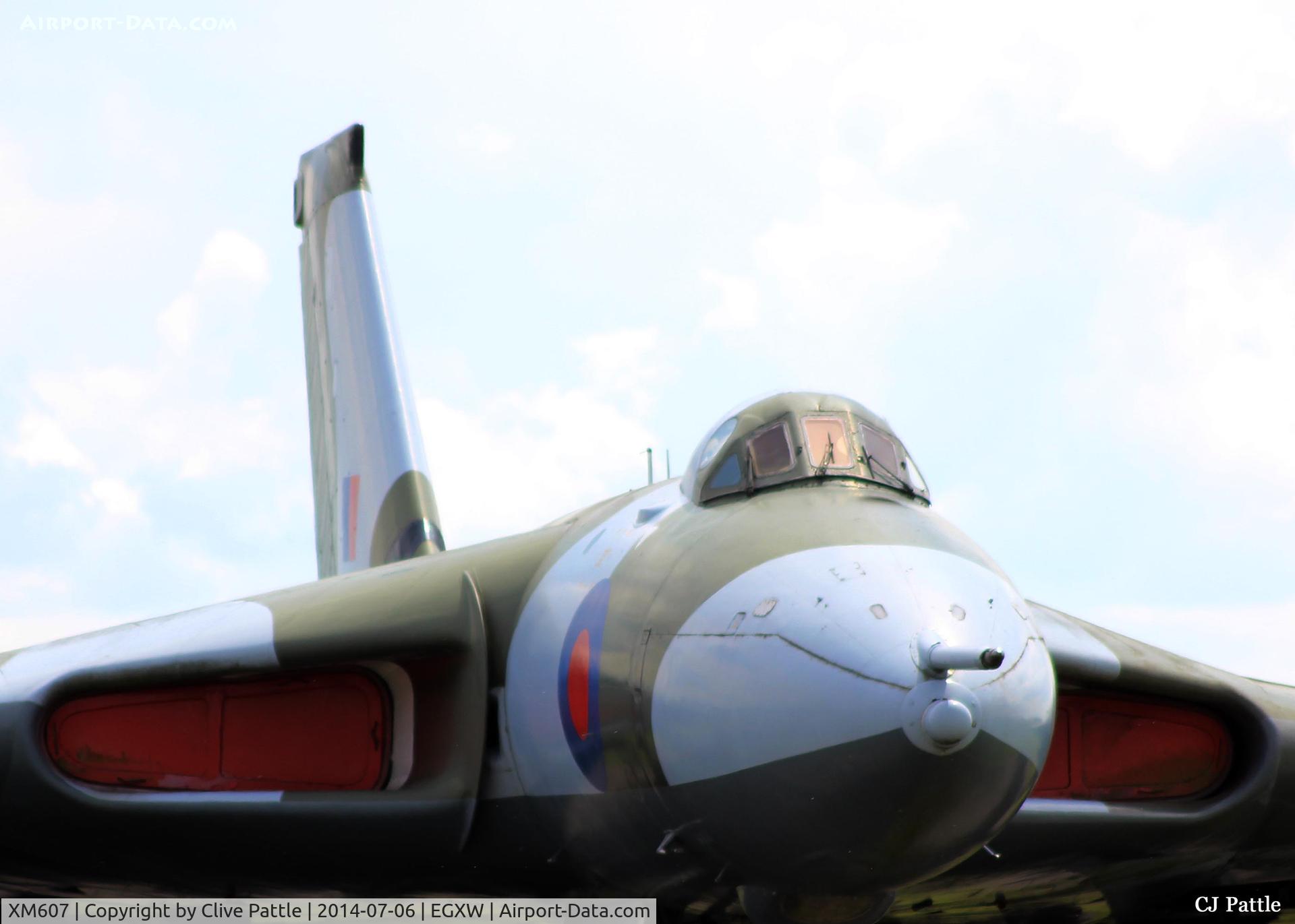 XM607, 1963 Avro Vulcan B.2 C/N Set 71, Close up on display at Waddington