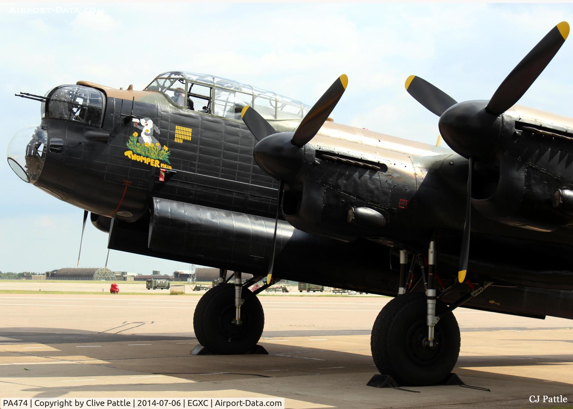 PA474, 1945 Avro 683 Lancaster B1 C/N VACH0052/D2973, Close-up detail whilst parked at the BBMF hangar at RAF Coningsby