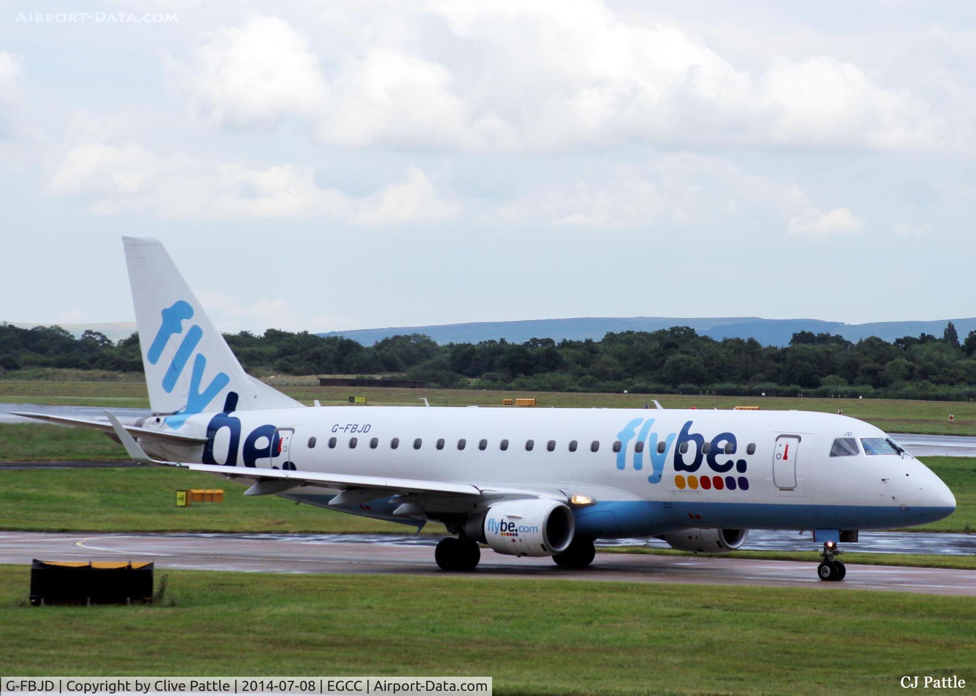 G-FBJD, 2011 Embraer 175STD (ERJ-170-200) C/N 17000329, Taxy at EGCC
