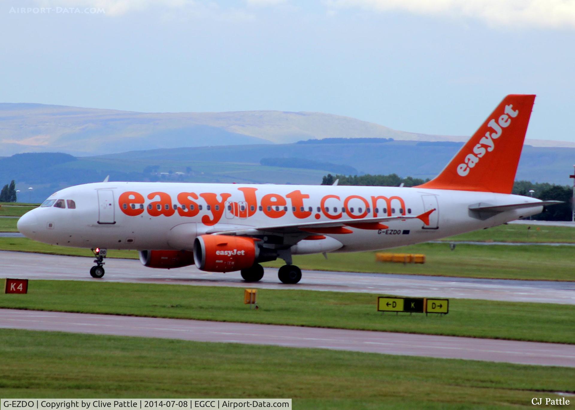 G-EZDO, 2008 Airbus A319-111 C/N 3634, EGCC taxi