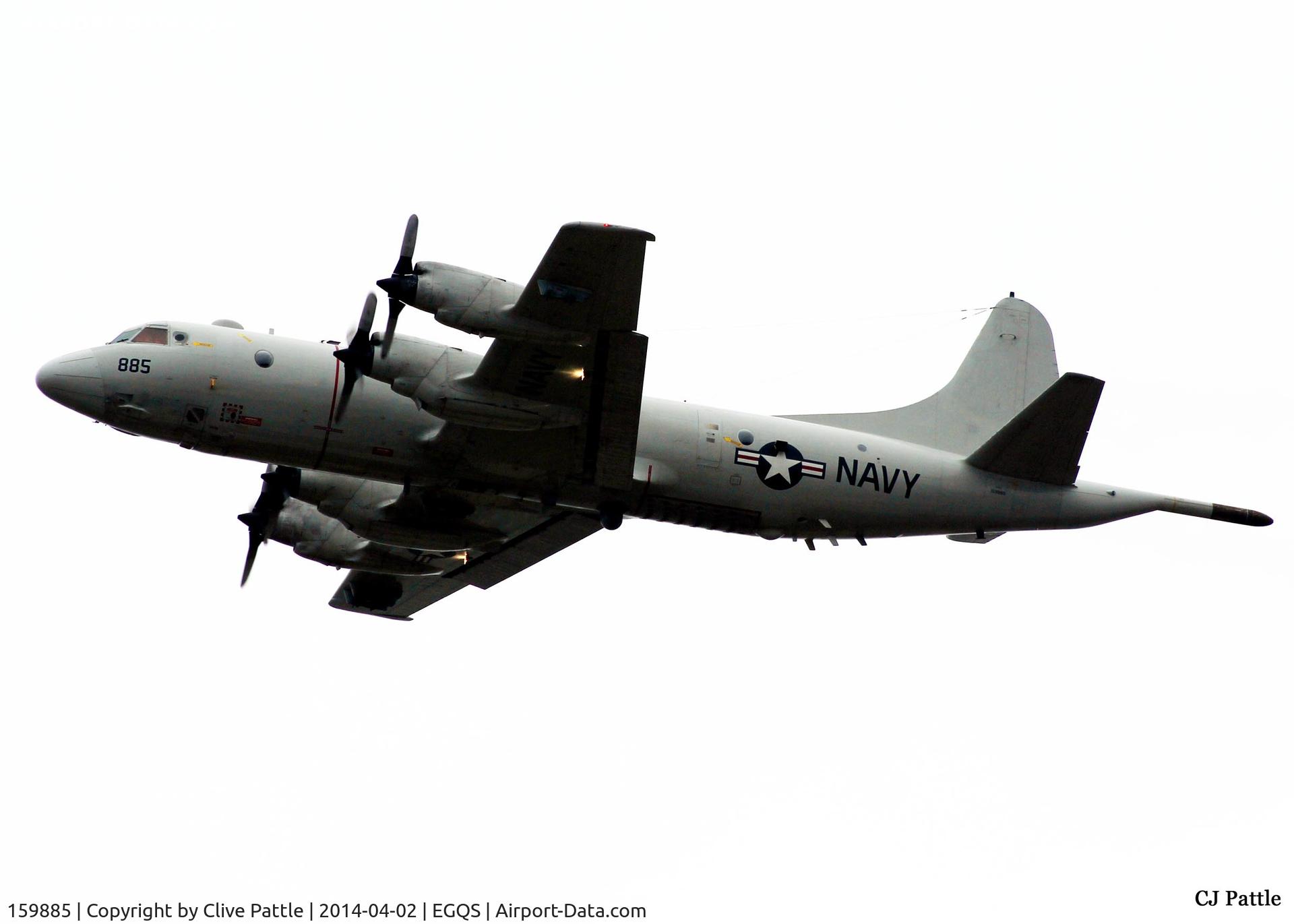 159885, Lockheed P-3C Orion C/N 285A-5636, Departure from RAF Lossiemouth