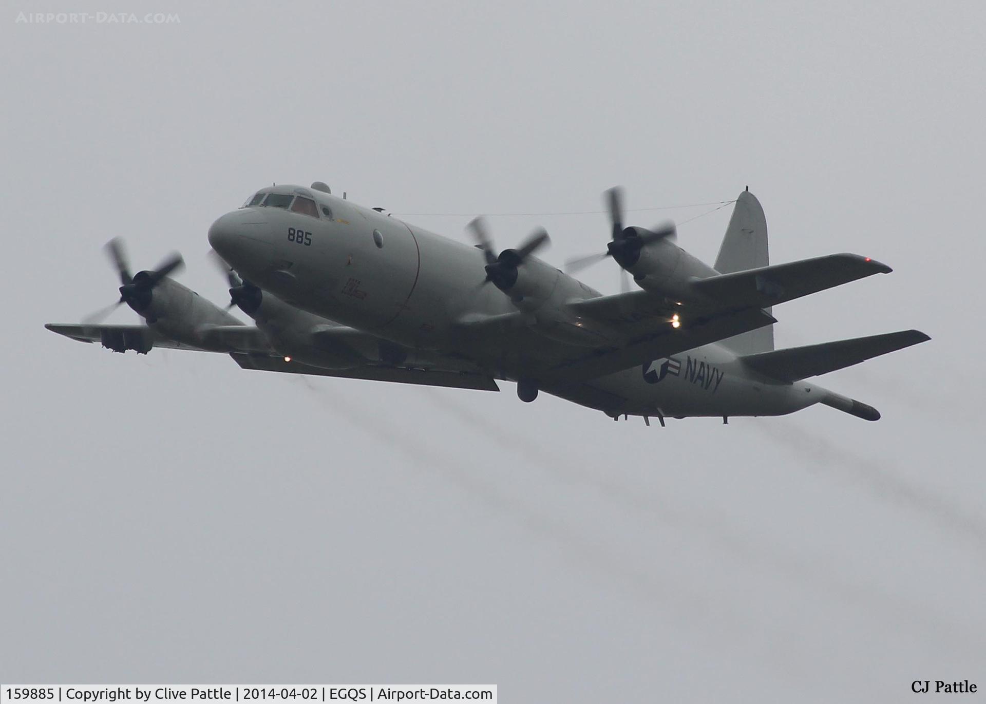 159885, Lockheed P-3C Orion C/N 285A-5636, Climbing out of RAF Lossiemouth