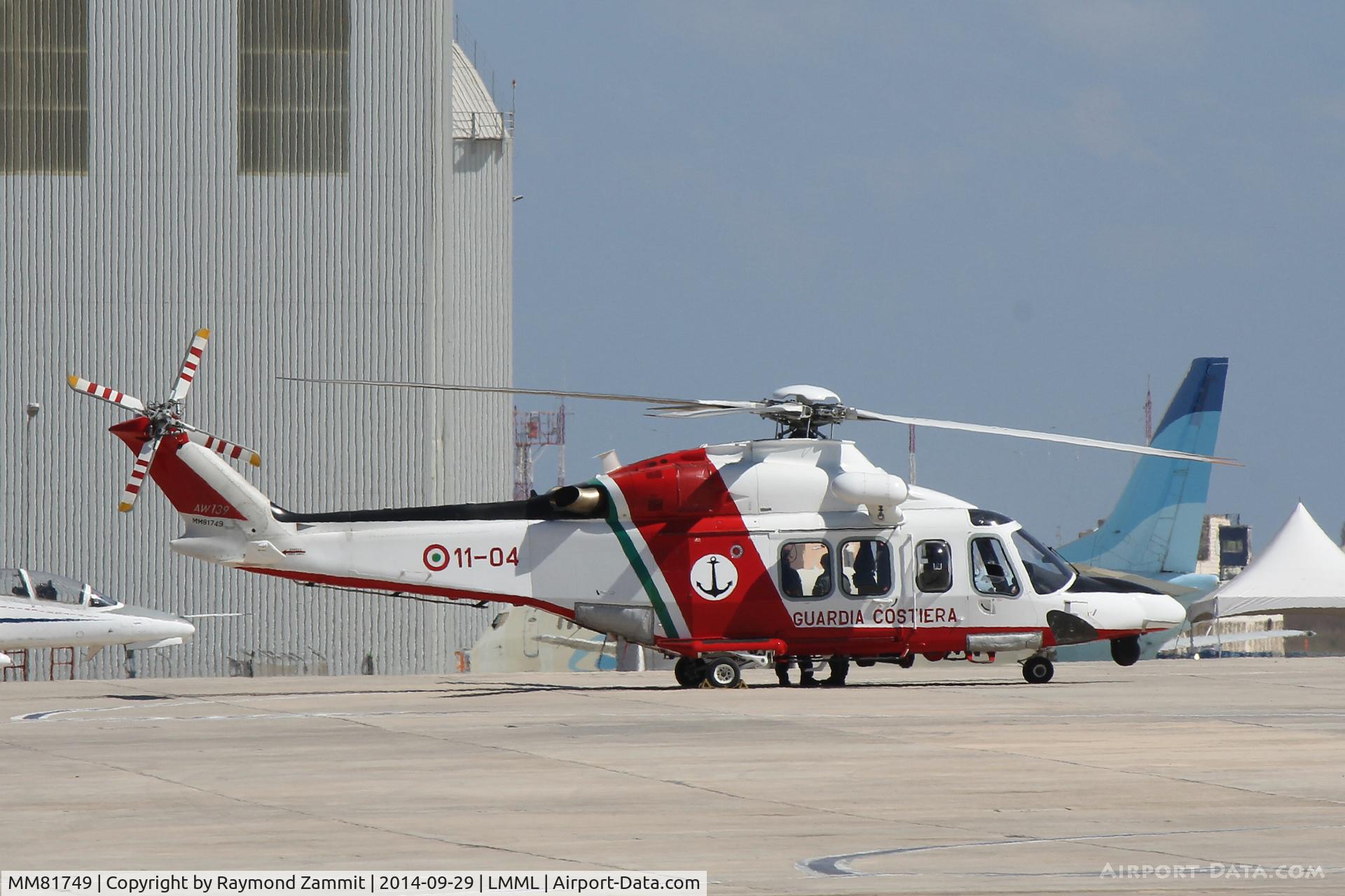 MM81749, AgustaWestland AW-139 C/N 31329, AW139 MM81749 of Guardia Costiera Italy.