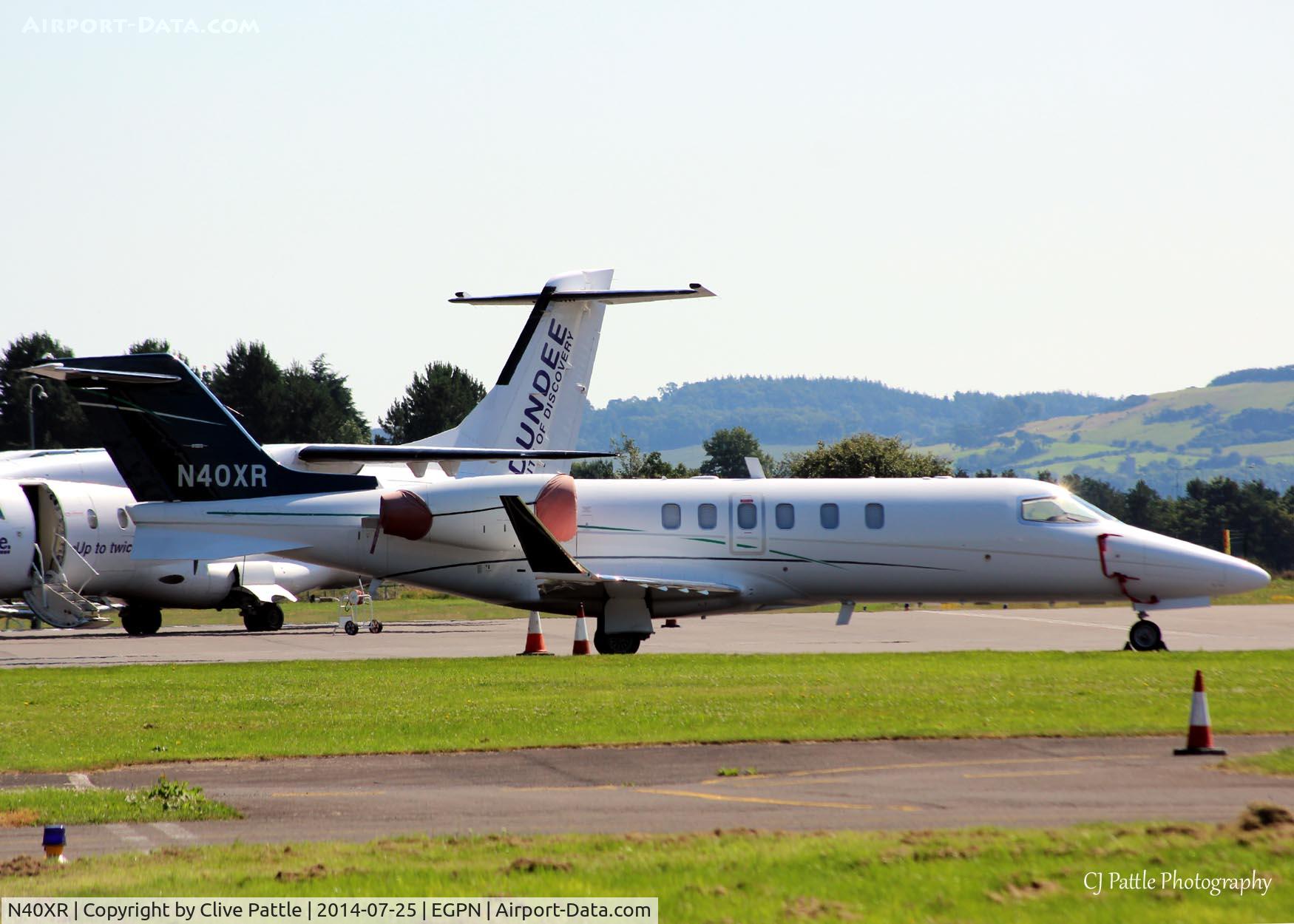 N40XR, 2005 Learjet 45 C/N 2028, N40XR - a regular sighting at Dundee