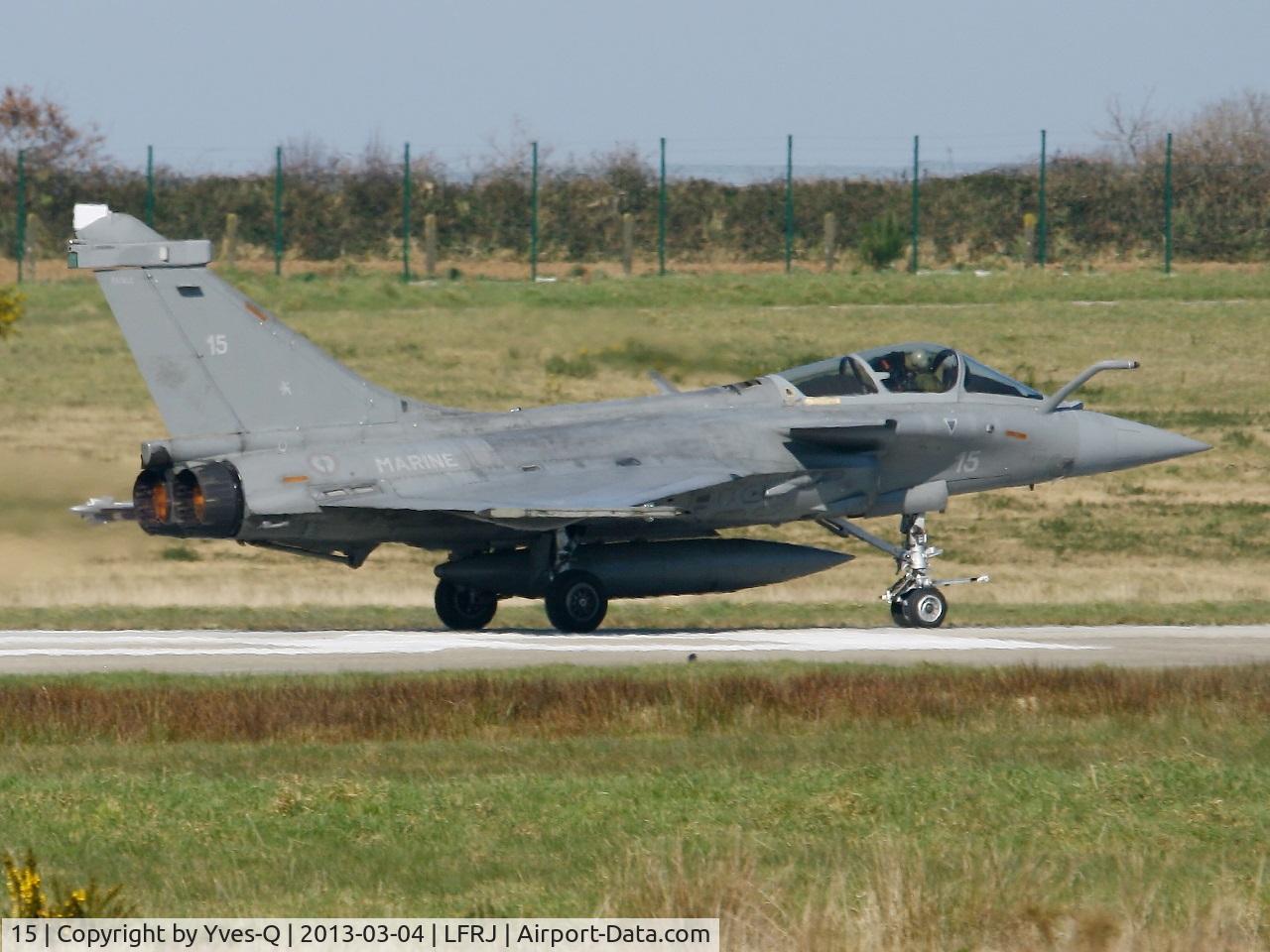 15, Dassault Rafale M C/N 15, French Naval Aviation Dassault Rafale M, Take off Rwy 08, Landivisiau Naval Air Base (LFRJ)