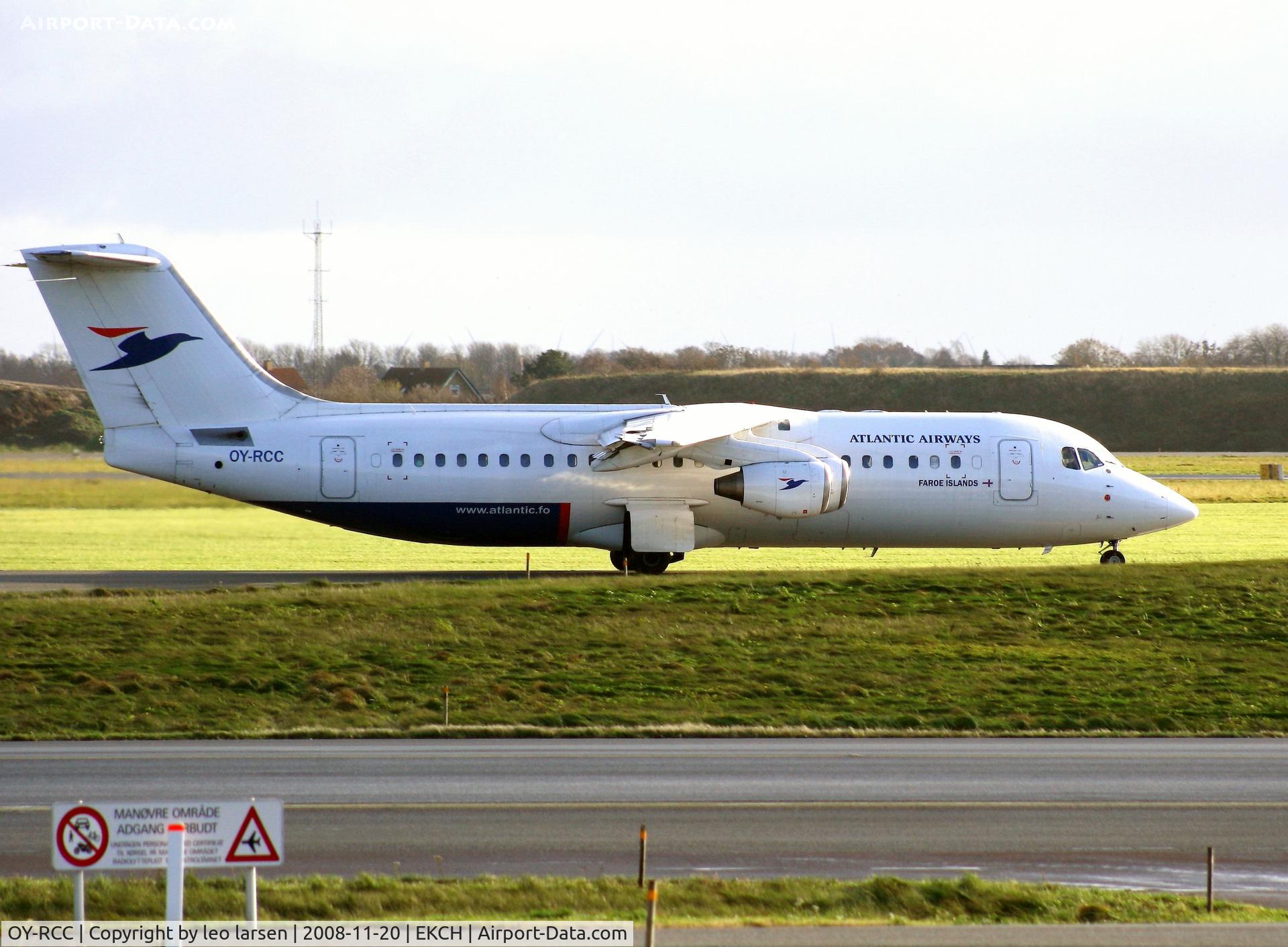 OY-RCC, 1999 British Aerospace Avro 146-RJ100 C/N E3357, Copenhagen Kastrup 20.11.08