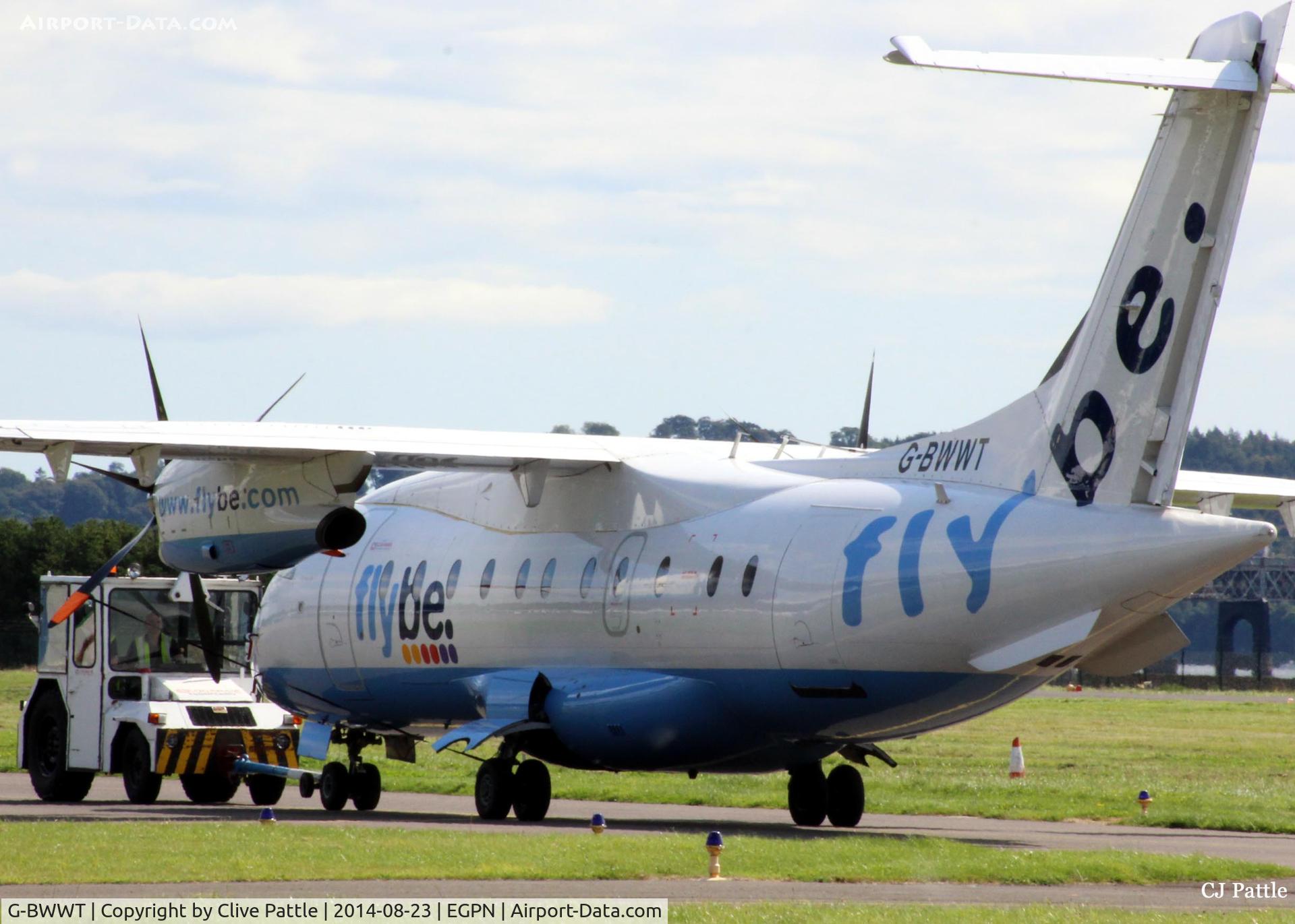 G-BWWT, 1995 Dornier 328-100 C/N 3022, On tow at Dundee