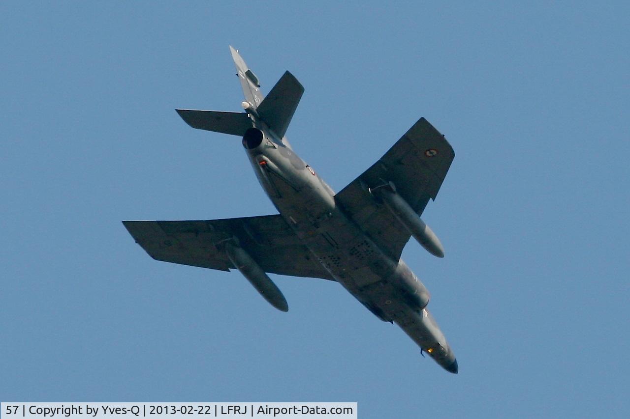 57, Dassault Super Etendard C/N 63, French Naval Aviation Dassault Super Etendard M (SEM), Training flight, Landivisiau Naval Air Base (LFRJ)