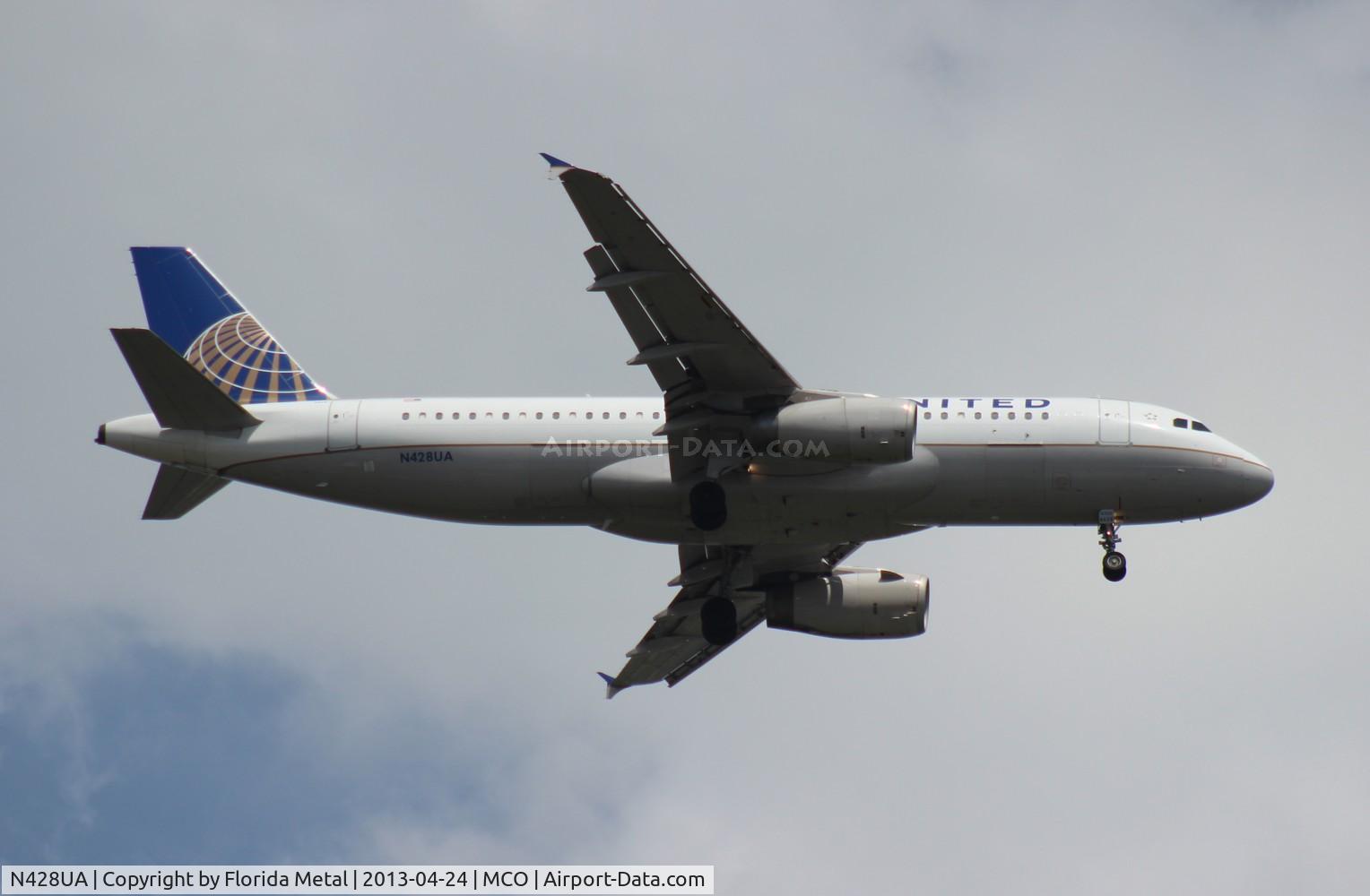 N428UA, 1995 Airbus A320-232 C/N 523, United A320