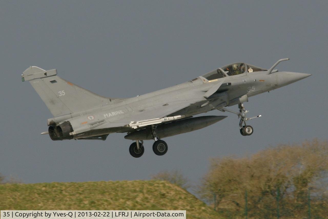 35, 2012 Dassault Rafale M C/N 35, French Naval Aviation Dassault Rafale M, On final Rwy 08, Landivisiau Naval Air Base (LFRJ)