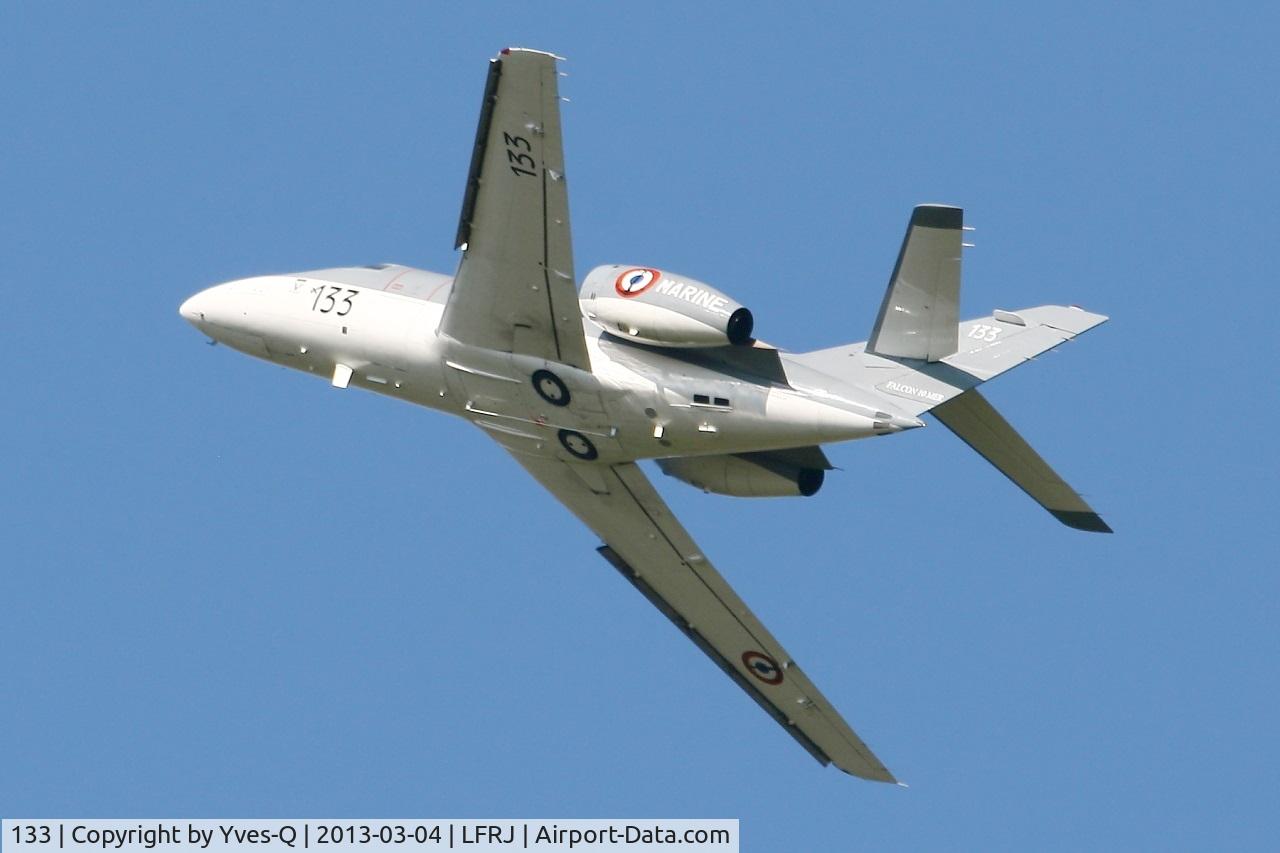 133, 1978 Dassault Falcon 10MER C/N 133, French Naval Aviation Dassault Falcon 10MER, Training flight, Landivisiau Naval Air Base (LFRJ)