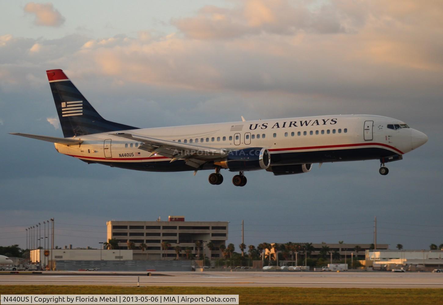 N440US, 1990 Boeing 737-4B7 C/N 24811, US Airways 737-400