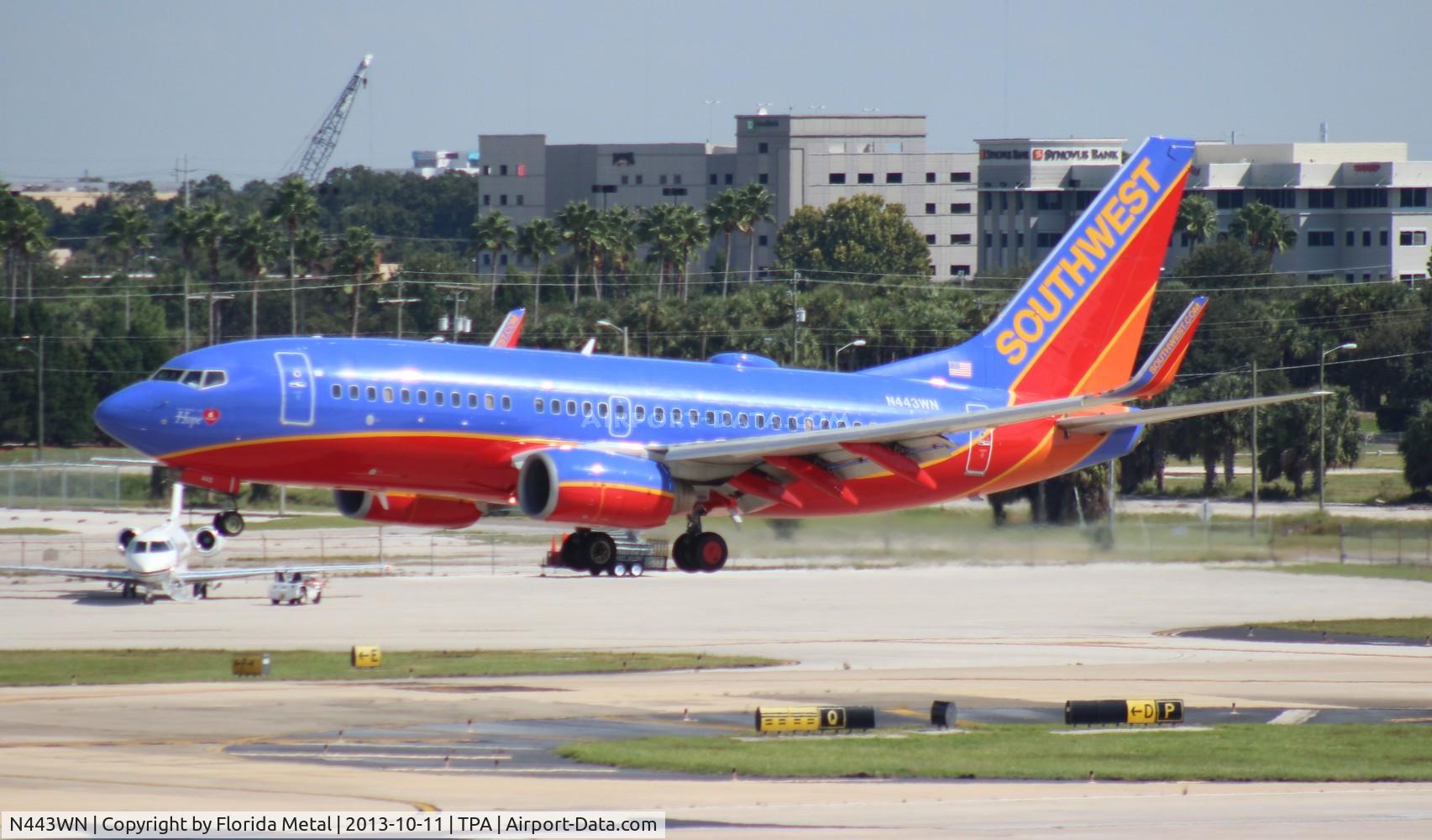 N443WN, 2003 Boeing 737-7H4 C/N 29838, Southwest