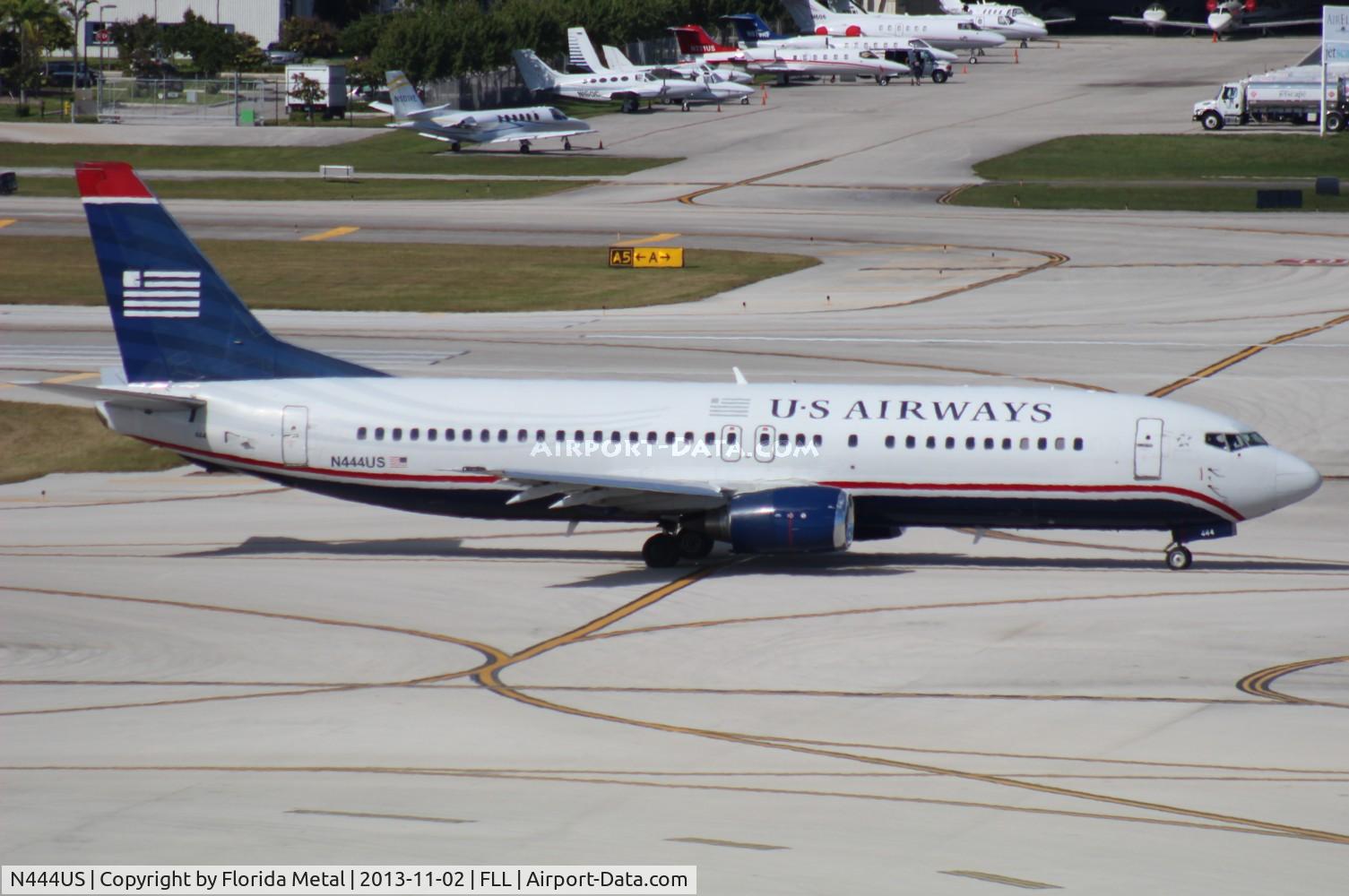 N444US, 1990 Boeing 737-4B7 C/N 24862, US Airways 737-400