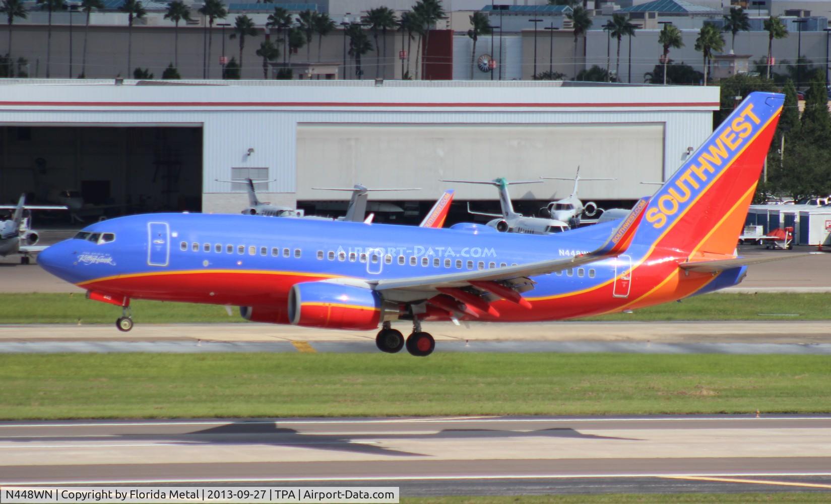 N448WN, 2003 Boeing 737-7H4 C/N 33721, Southwest