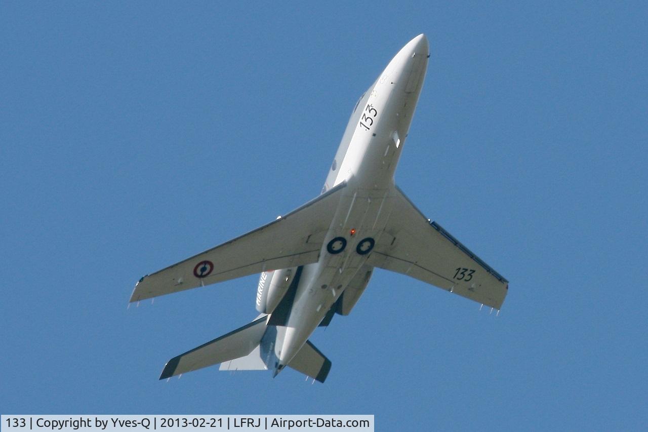 133, 1978 Dassault Falcon 10MER C/N 133, French Naval Aviation Dassault Falcon 10MER, Training flight, Landivisiau Naval Air Base (LFRJ)