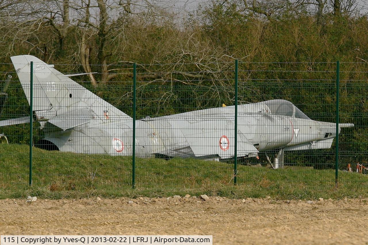 115, Dassault Etendard IV.P C/N 115, Dassault Etendard IV.P, aircraft's graveyard at Landivisiau naval air base (LFRJ). This aircraft was destroyed in 2014.