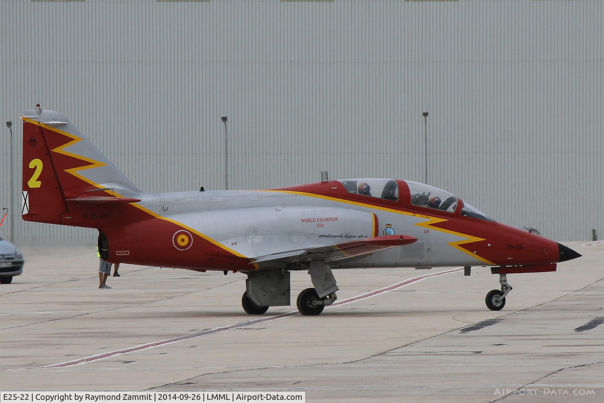 E25-22, CASA C-101EB Aviojet C/N EB01-22-022, Casa101 Aviojet E25-22 Spanish Air Force Aguila