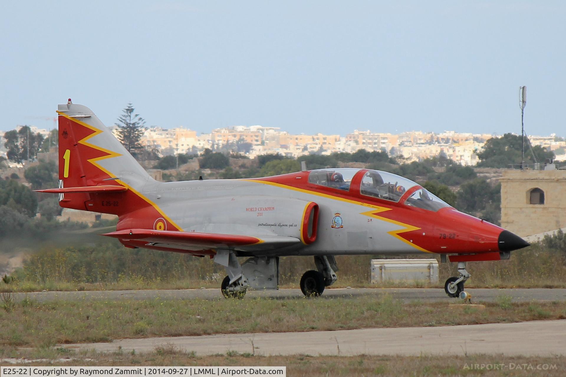 E25-22, CASA C-101EB Aviojet C/N EB01-22-022, Casa101 Aviojet E25-22 Aguila Spanish Air Force