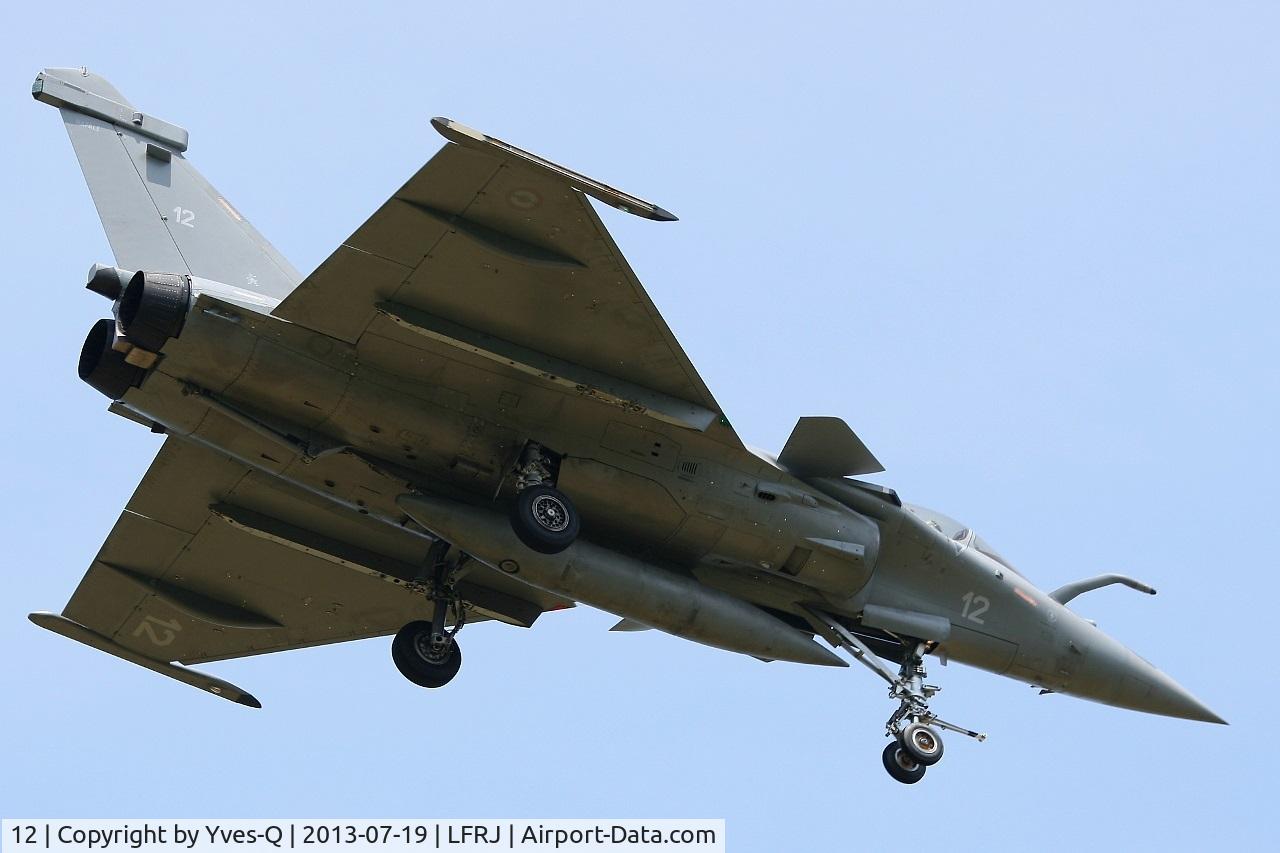 12, Dassault Rafale M C/N 12, French Naval Aviation Dassault Rafale M, Short Approach Rwy 08, Landivisiau Naval Air Base (LFRJ)